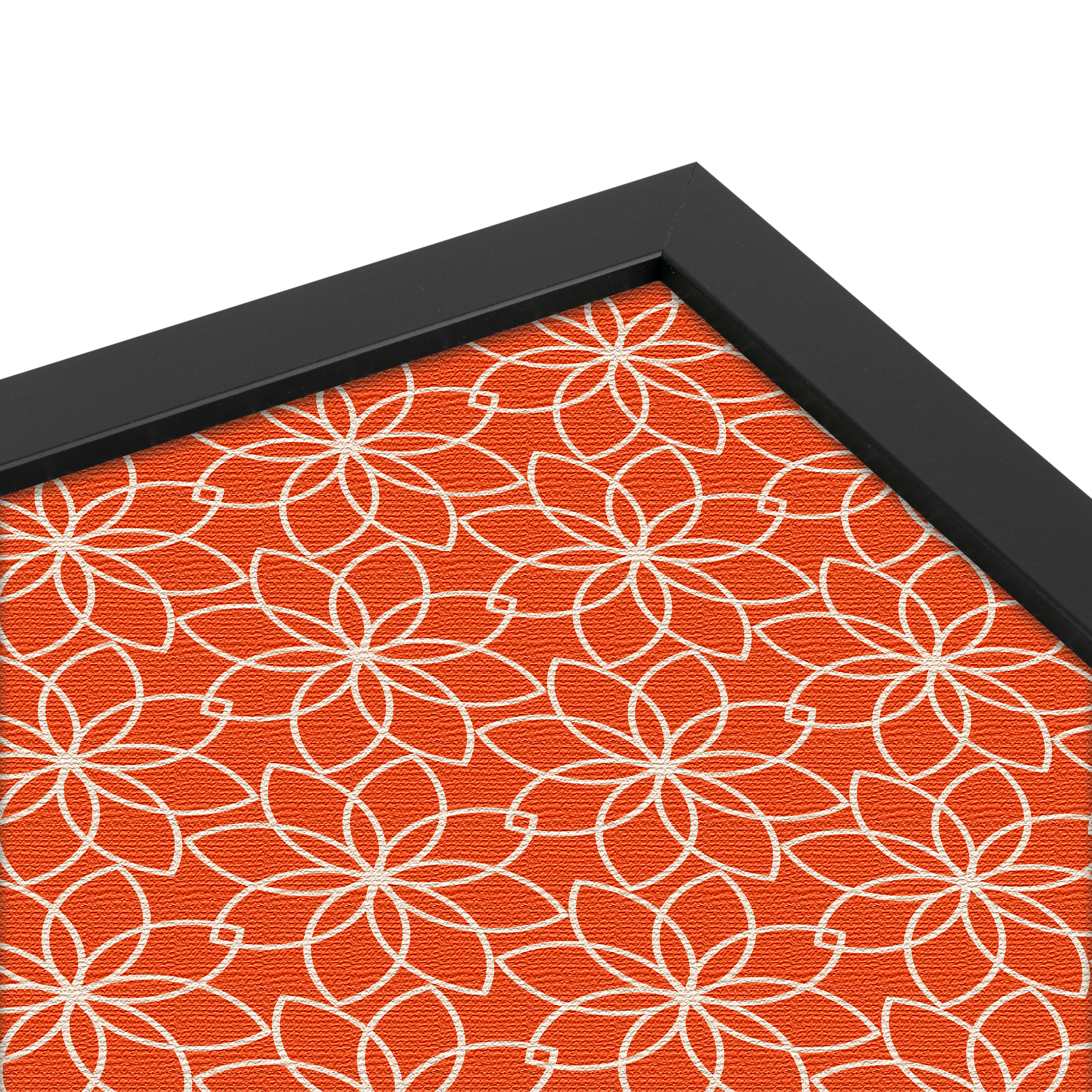 ArtToFrames Custom Cork Bulletin Board Floral Framed in Satin Black - Picture 38 of 48