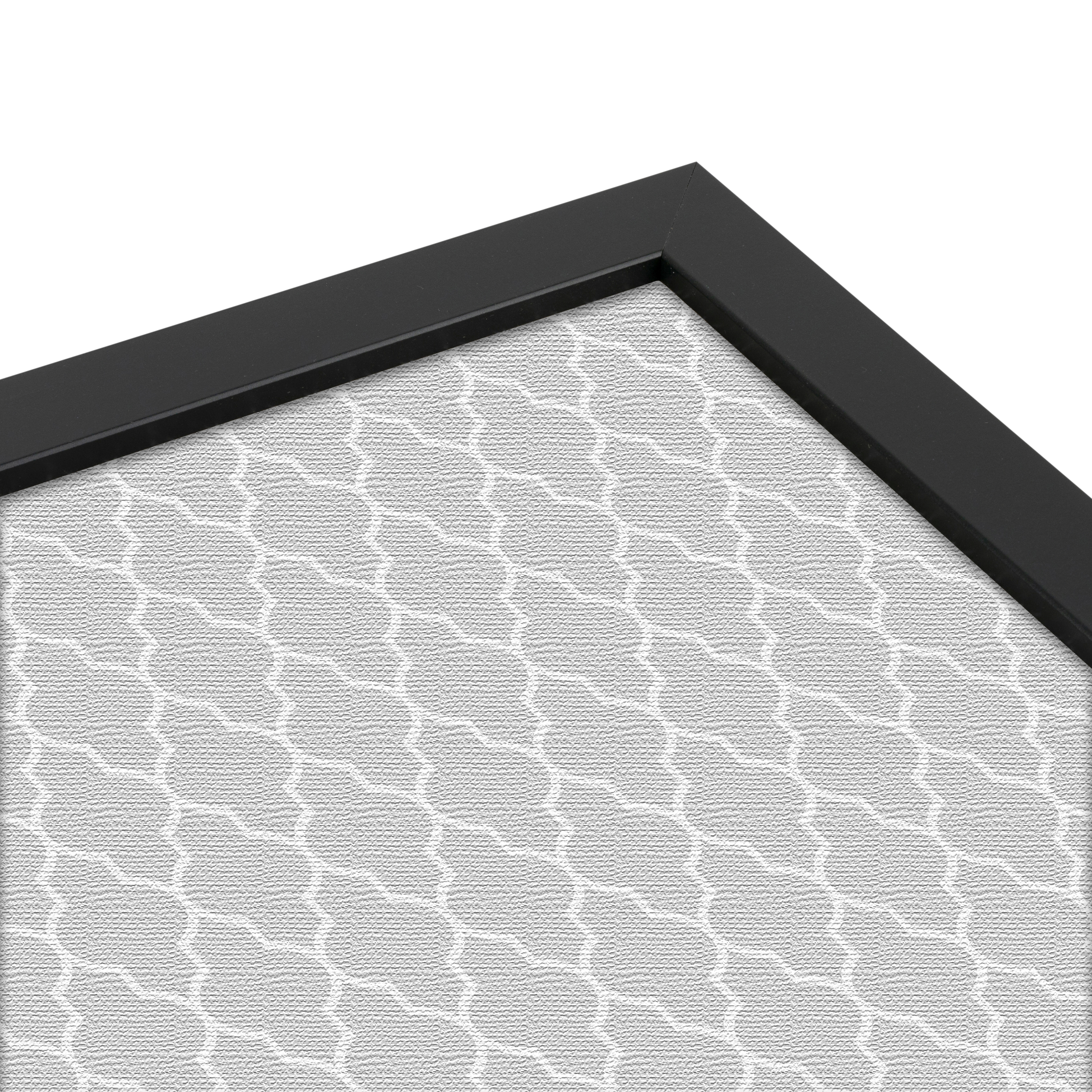 ArtToFrames Custom Cork Bulletin Board Quatrefoil Framed in Satin Black - Picture 74 of 91