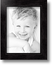 WOM0066-80209-YBLK-6x8 ArtToFrames 6x8 inch Black Stain on Maple Wood Picture Frame