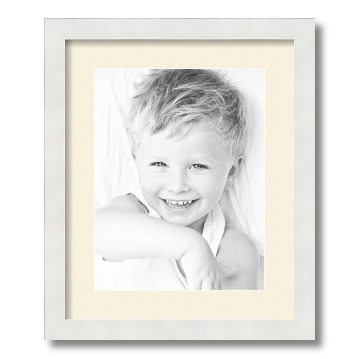 ArtToFrames Matted 14x17 White Picture Frame with 2" Mat, 10x13 Opening 3966