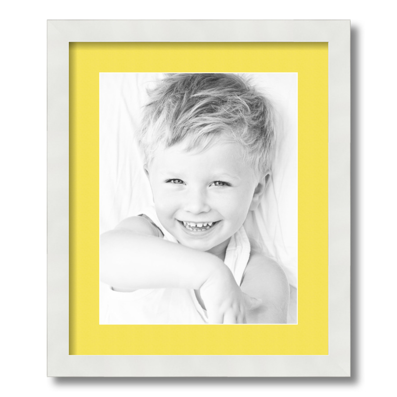 ArtToFrames Matted 15x18 White Picture Frame with 2" Mat, 11x14 Opening 3966