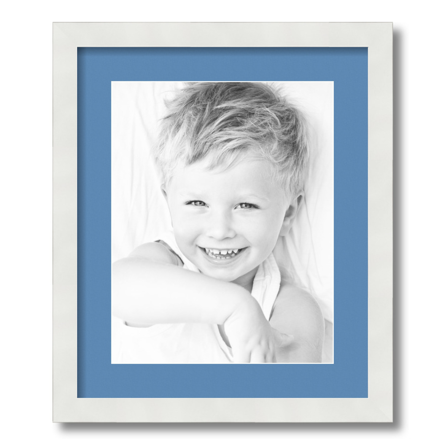 ArtToFrames Matted 15x18 White Picture Frame with 2" Mat, 11x14 Opening 3966