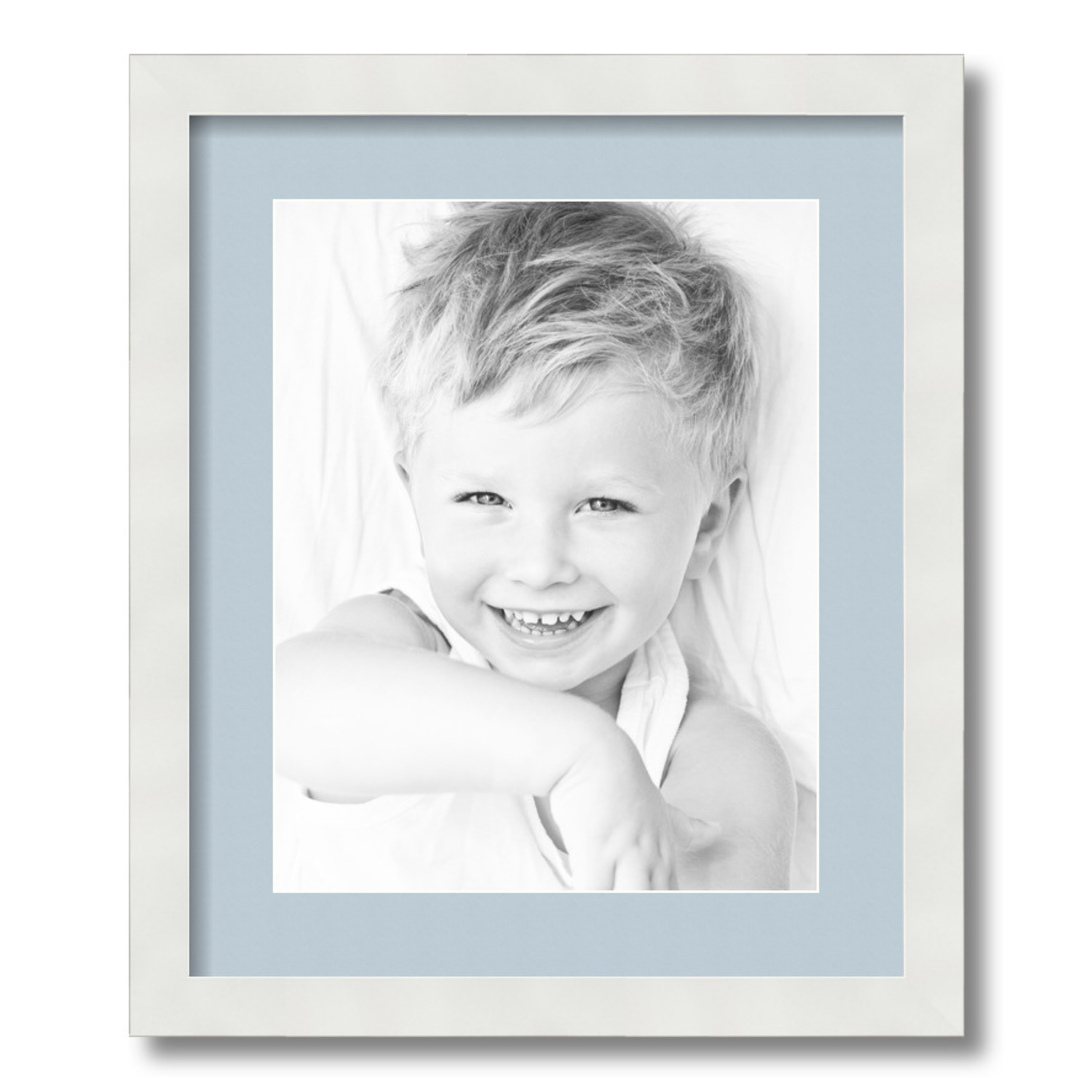 ArtToFrames Matted 15x18 White Picture Frame with 2" Mat, 11x14 Opening 3966