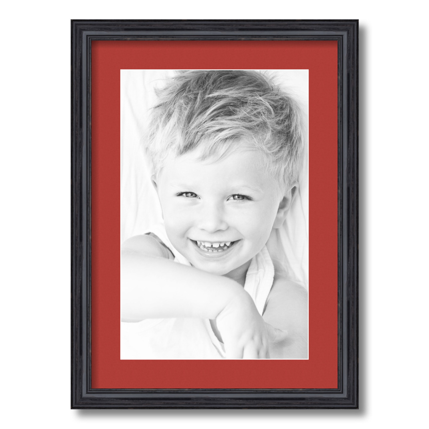 ArtToFrames Matted 15x21 Black Picture Frame with 2" Mat, 11x17 Opening 4083