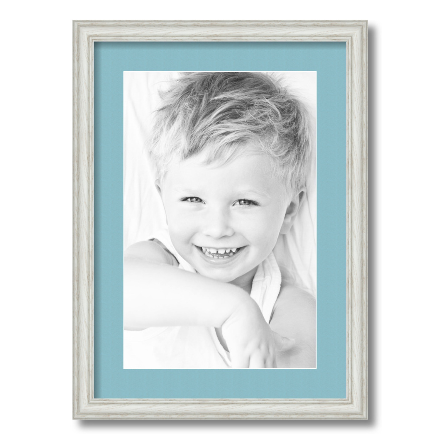 ArtToFrames Matted 15x21 White Picture Frame with 2" Mat, 11x17 Opening 4098