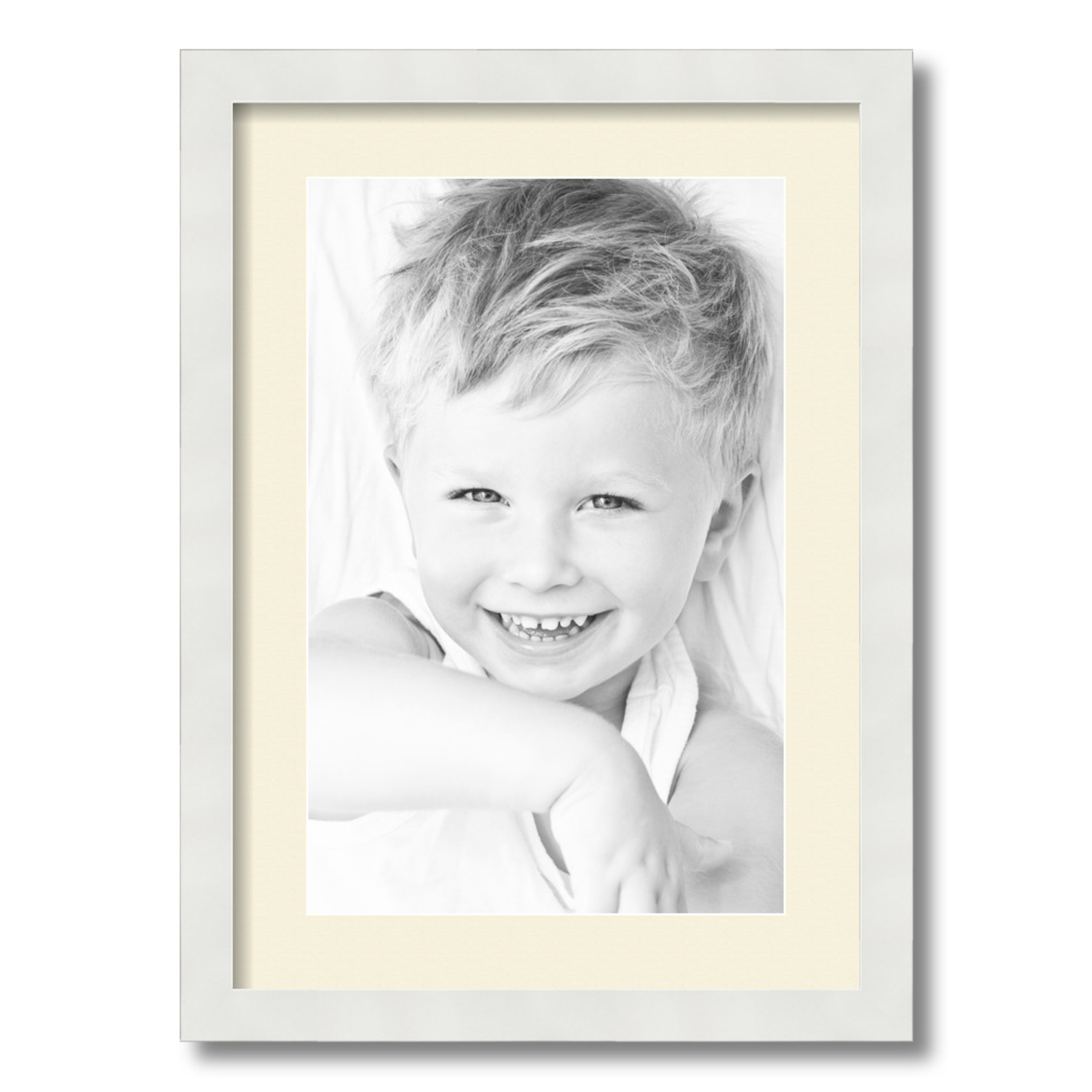 ArtToFrames Matted 15x21 White Picture Frame with 2" Mat, 11x17 Opening 3966