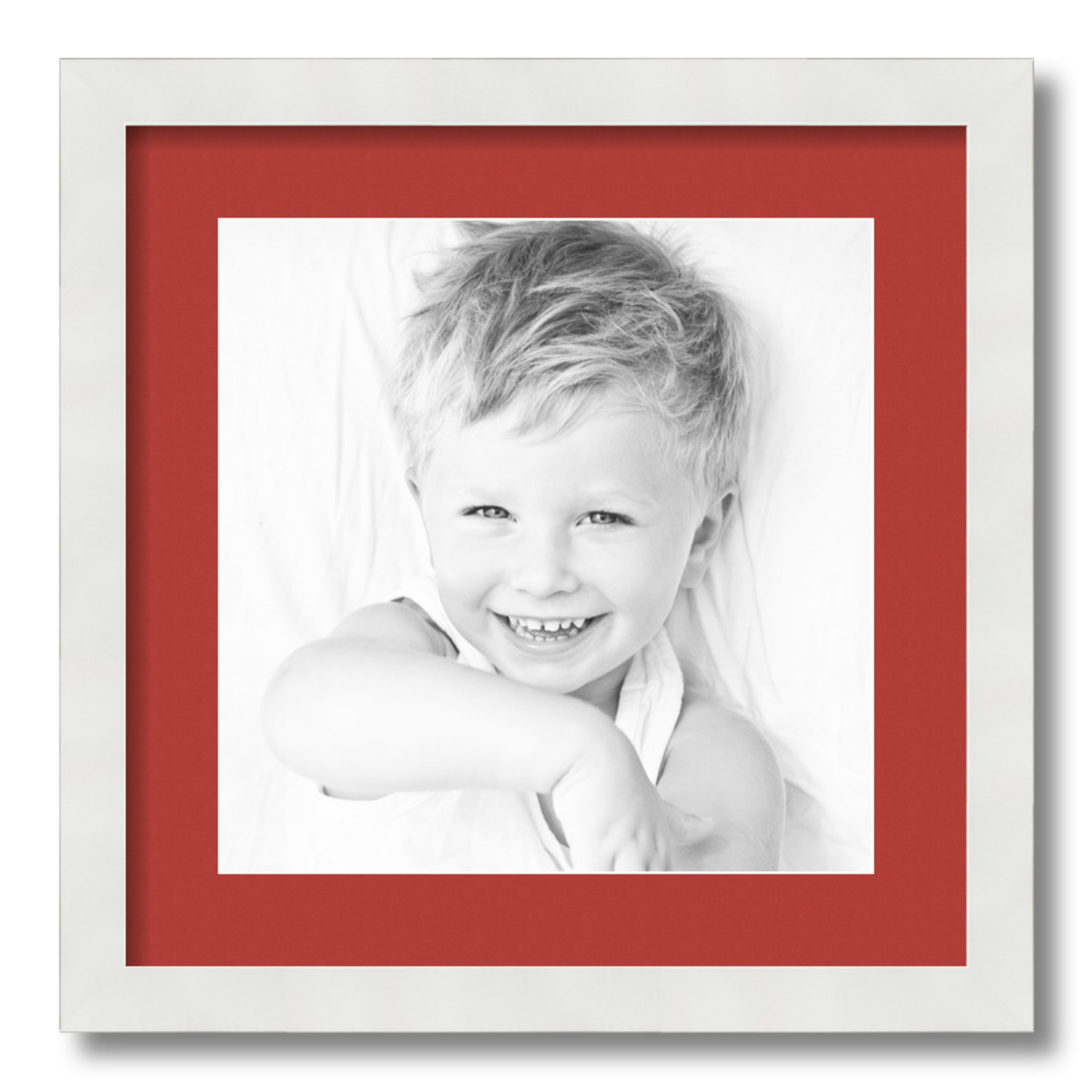 ArtToFrames Matted 16x16 White Picture Frame with 2" Mat, 12x12 Opening 3966 - Picture 330 of 489