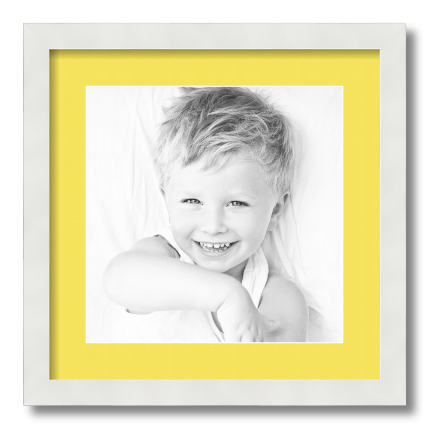 ArtToFrames Matted 16x16 White Picture Frame with 2" Mat, 12x12 Opening 3966 - Picture 482 of 489