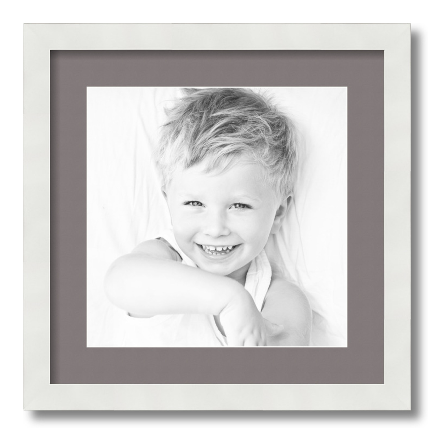 ArtToFrames Matted 16x16 White Picture Frame with 2" Mat, 12x12 Opening 3966 - Picture 242 of 489