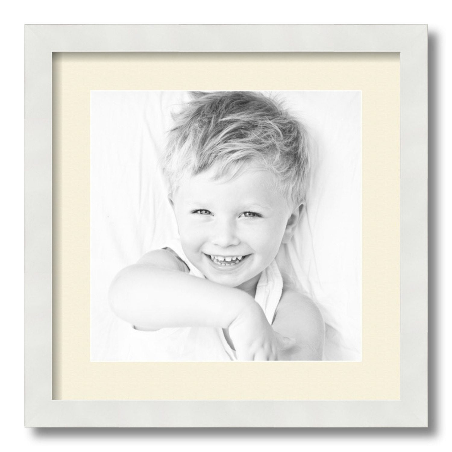 ArtToFrames Matted 16x16 White Picture Frame with 2" Mat, 12x12 Opening 3966 - Picture 442 of 489