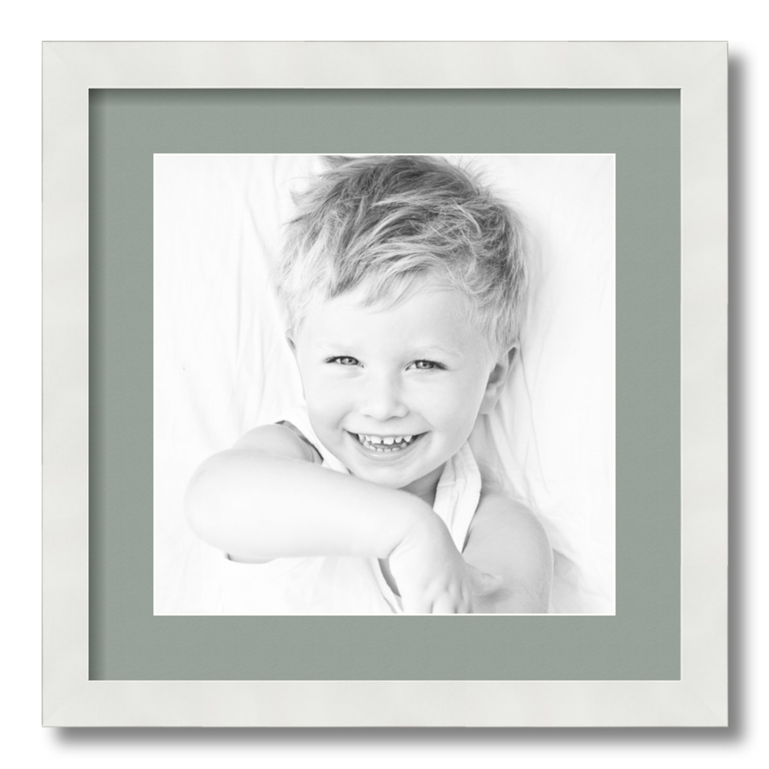 ArtToFrames Matted 16x16 White Picture Frame with 2" Mat, 12x12 Opening 3966 - Picture 386 of 489