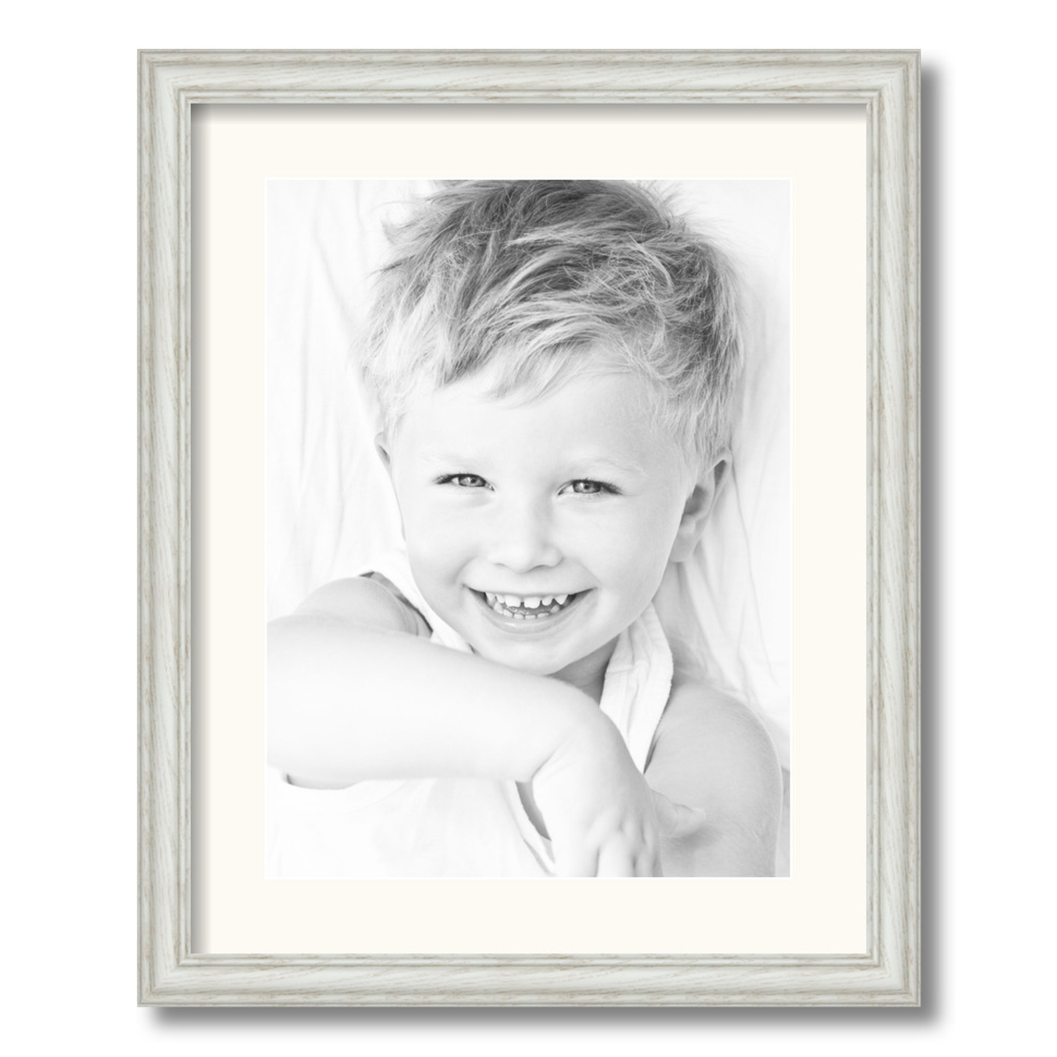 ArtToFrames Matted 16x20 White Picture Frame with 2" Mat, 12x16 Opening 4098