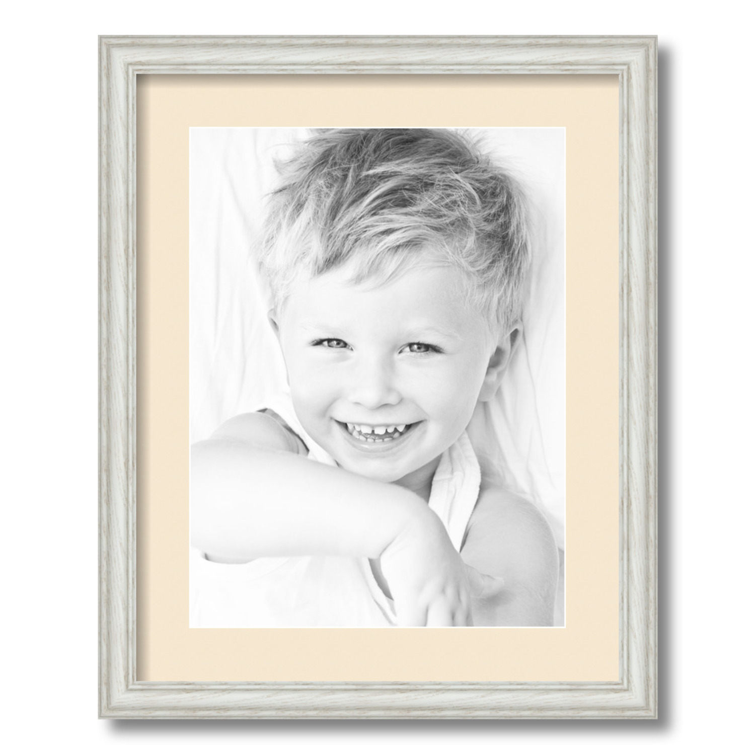 ArtToFrames Matted 16x20 White Picture Frame with 2" Mat, 12x16 Opening 4098