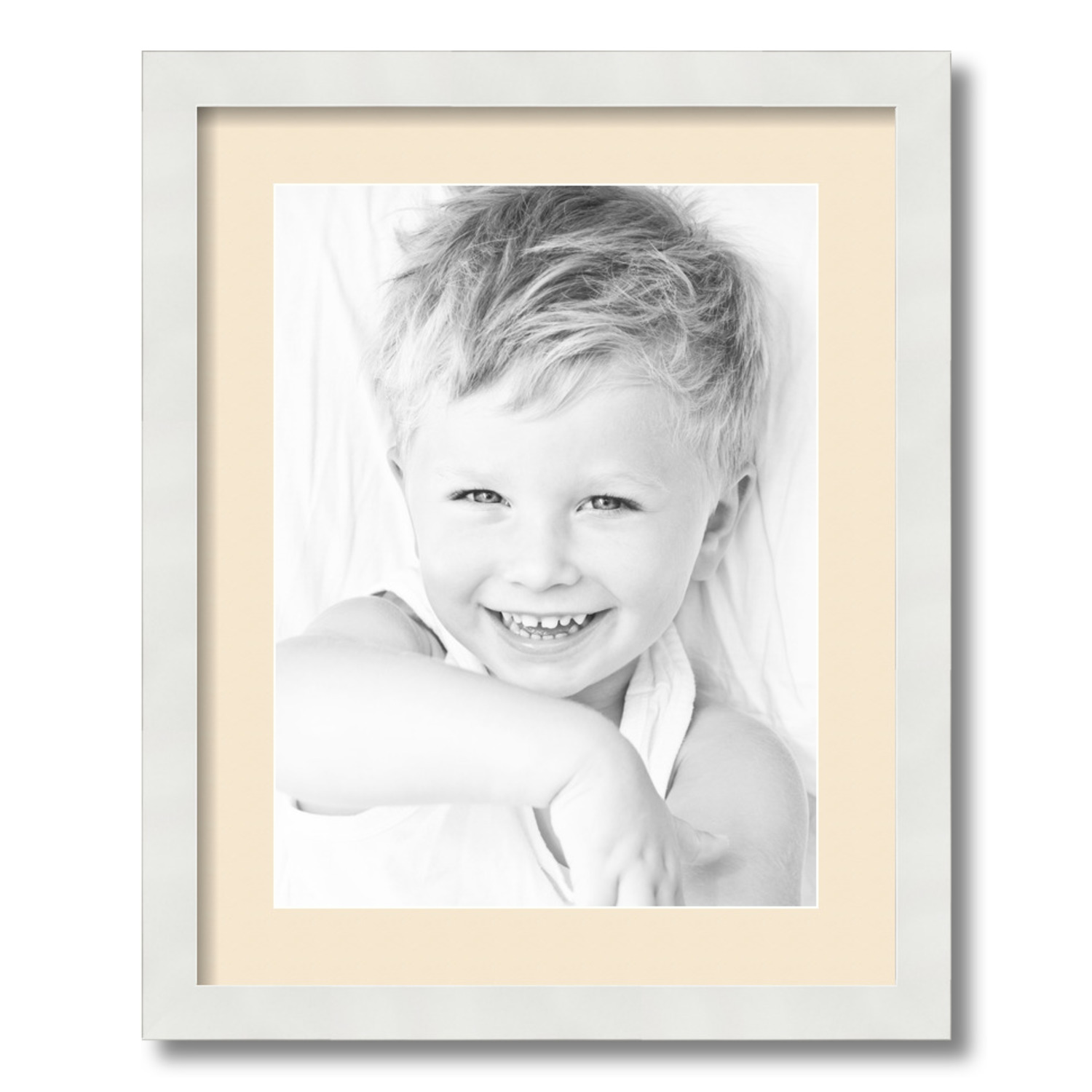 ArtToFrames Matted 16x20 White Picture Frame with 2" Mat, 12x16 Opening 3966