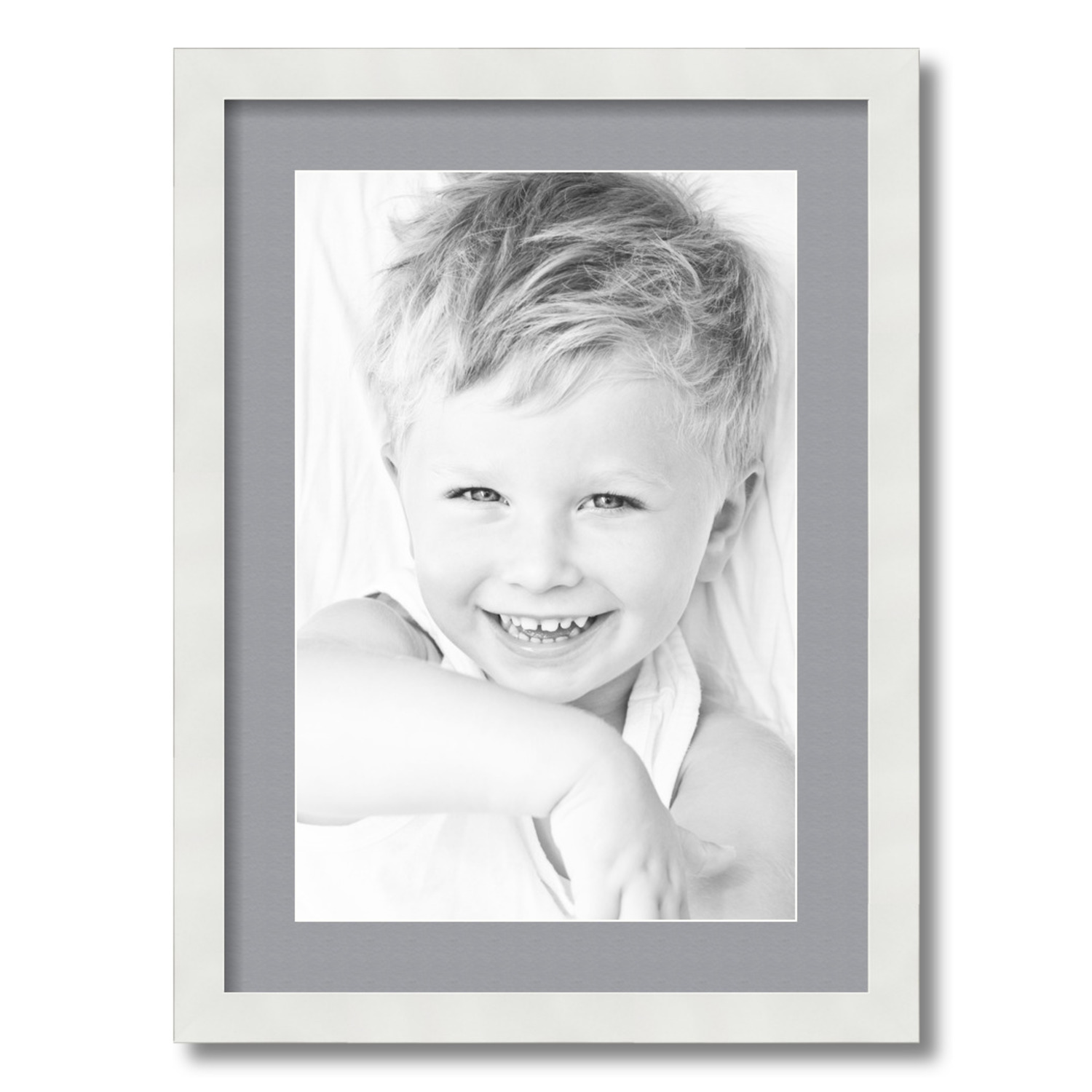 ArtToFrames Matted 16x22 White Picture Frame with 2" Mat, 12x18 Opening 3966