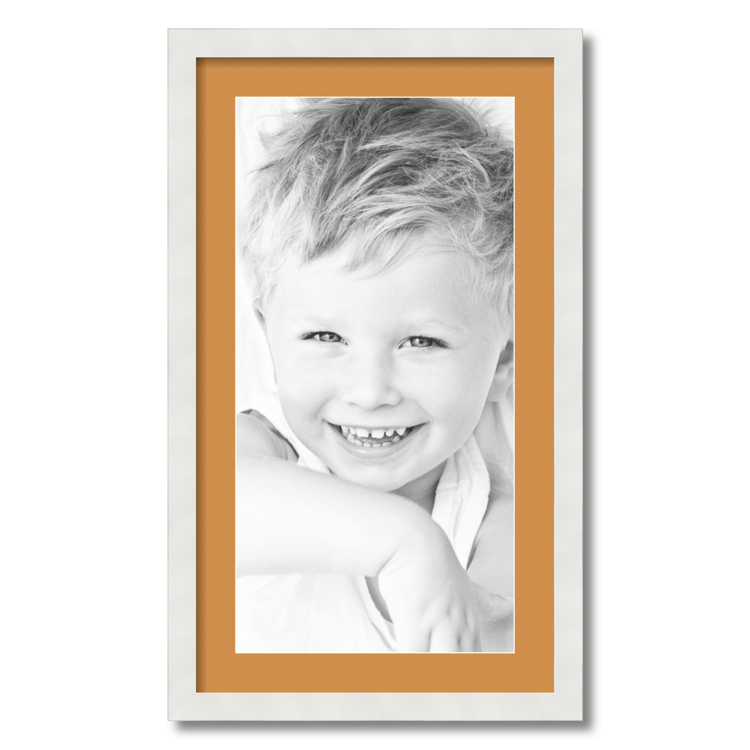 ArtToFrames Matted 16x28 White Picture Frame with 2" Mat, 12x24 Opening 3966