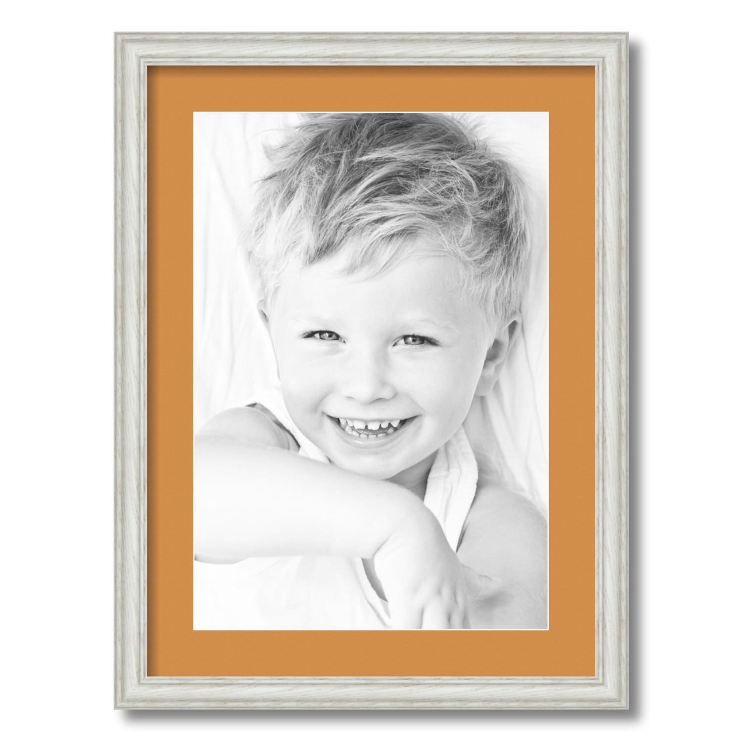 ArtToFrames Matted 17x23 White Picture Frame with 2" Mat, 13x19 Opening 4098