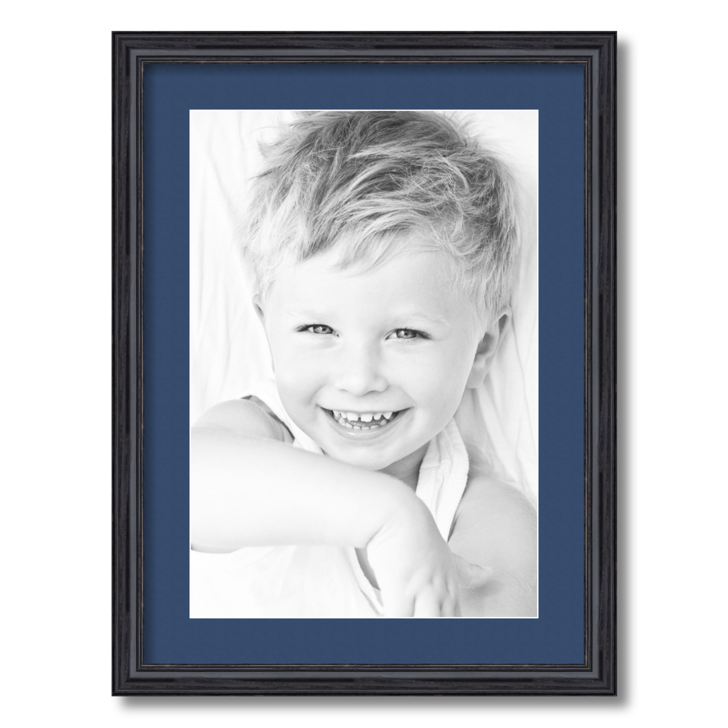 ArtToFrames Matted 17x23 Black Picture Frame with 2" Mat, 13x19 Opening 4083