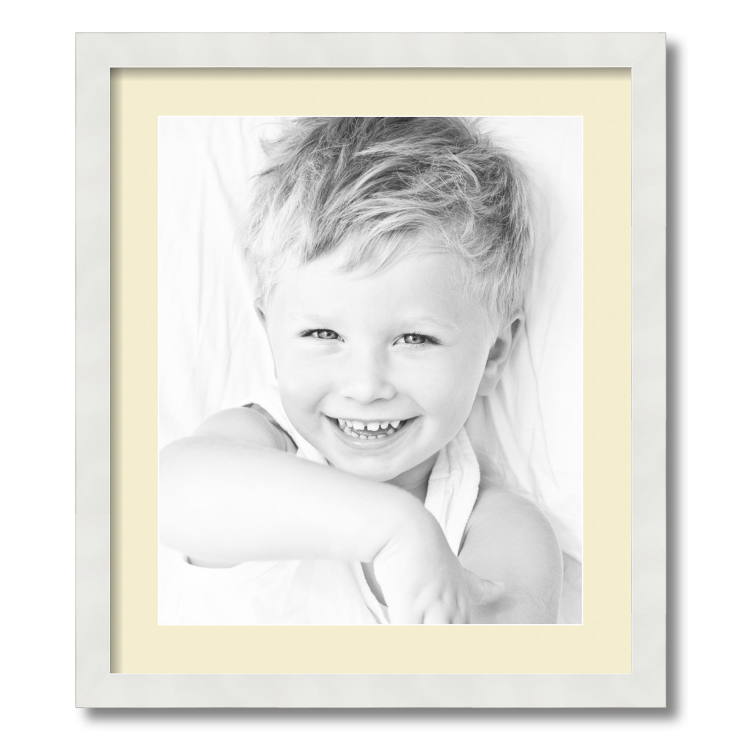 ArtToFrames Matted 19x22 White Picture Frame with 2" Mat, 15x18 Opening 3966