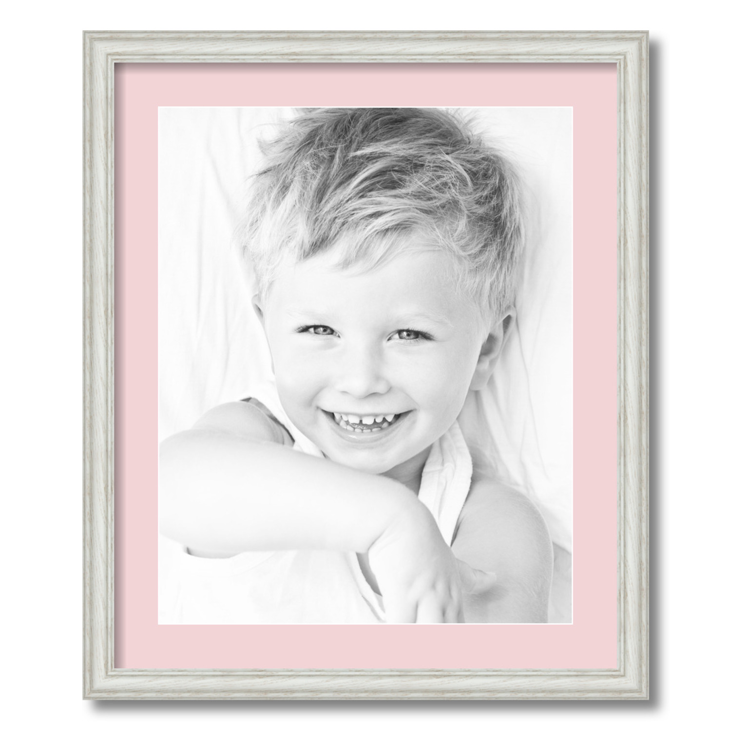 ArtToFrames Matted 20x24 White Picture Frame with 2" Mat, 16x20 Opening 4098