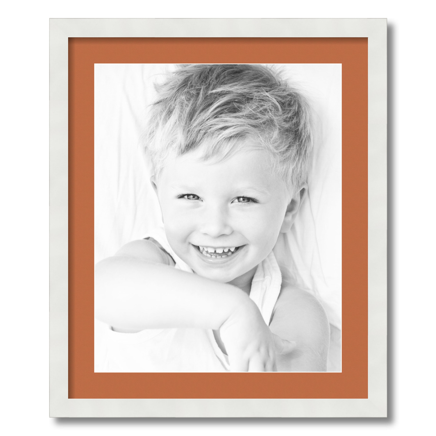 ArtToFrames Matted 20x24 White Picture Frame with 2" Mat, 16x20 Opening 3966