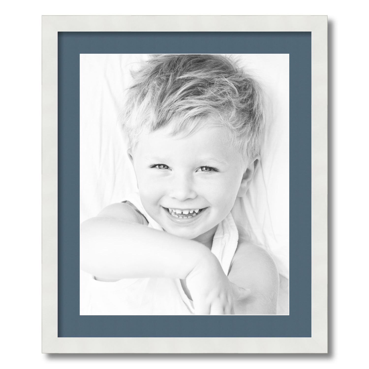 ArtToFrames Matted 20x24 White Picture Frame with 2" Mat, 16x20 Opening 3966