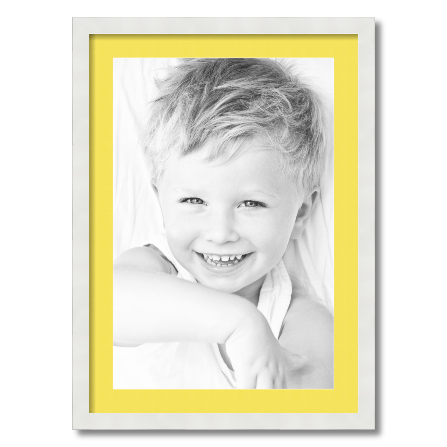 ArtToFrames Matted 20x28 White Picture Frame with 2" Mat, 16x24 Opening 3966