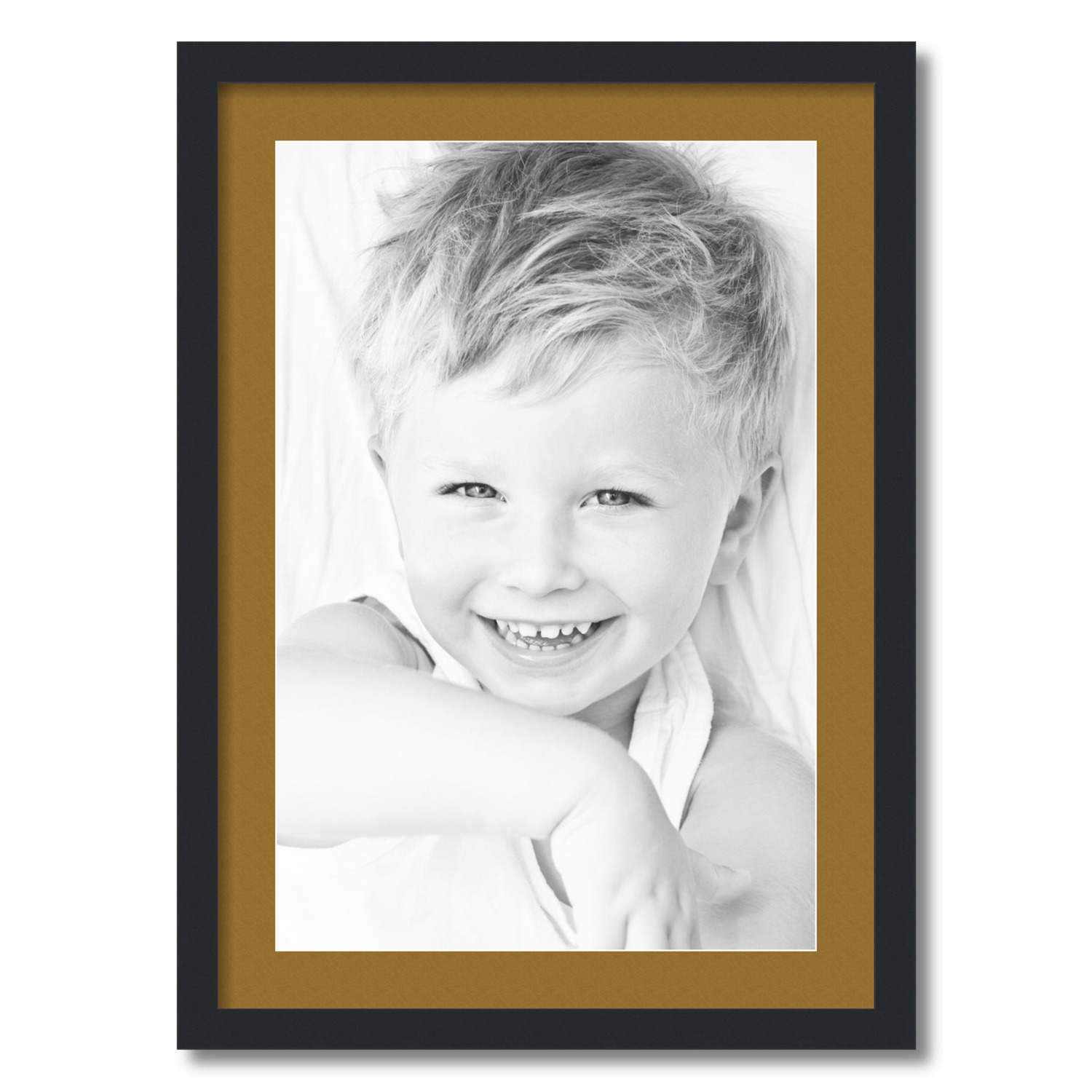 ArtToFrames Matted 20x28 Black Picture Frame with 2" Mat, 16x24 Opening 3926