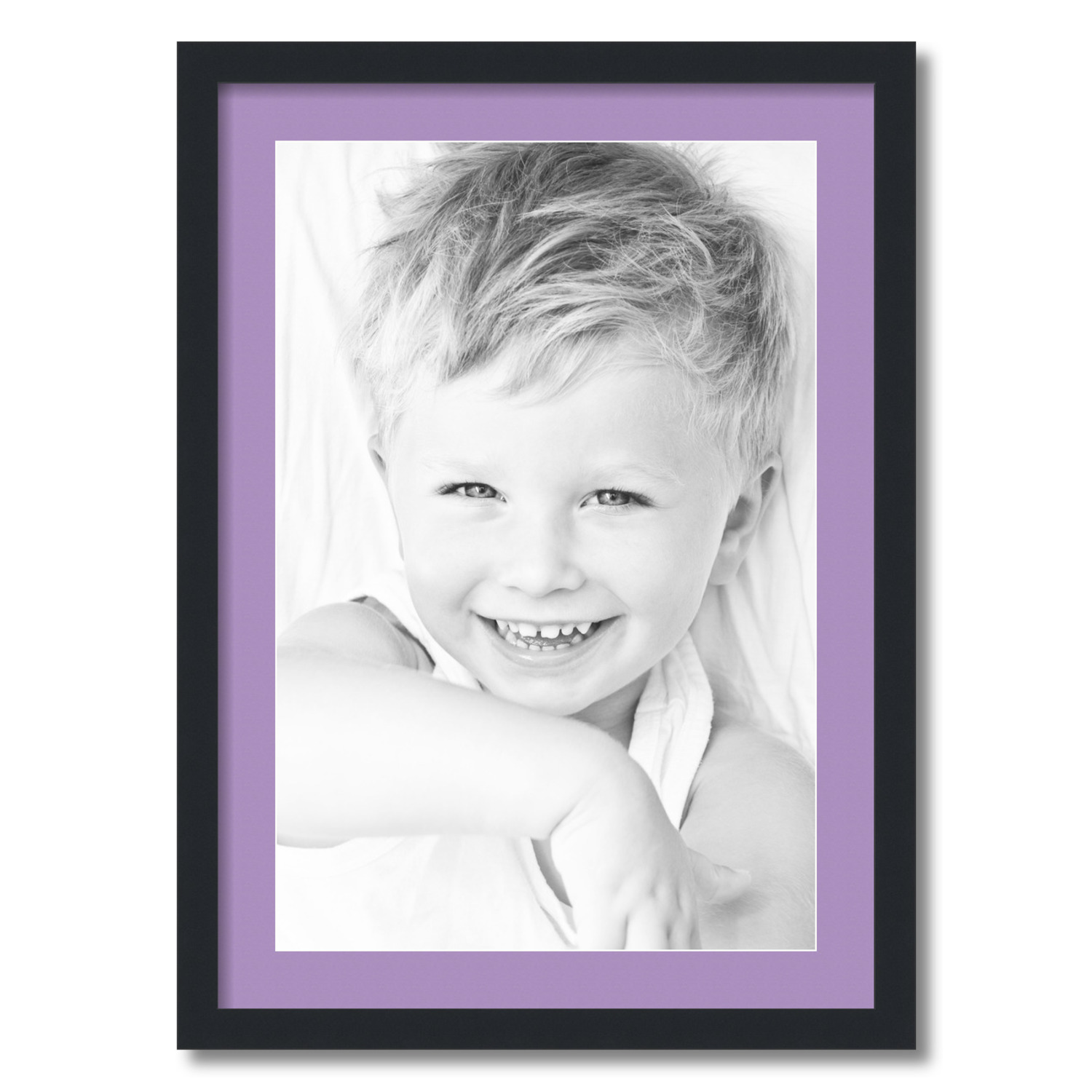 ArtToFrames Matted 20x28 Black Picture Frame with 2" Mat, 16x24 Opening 3926