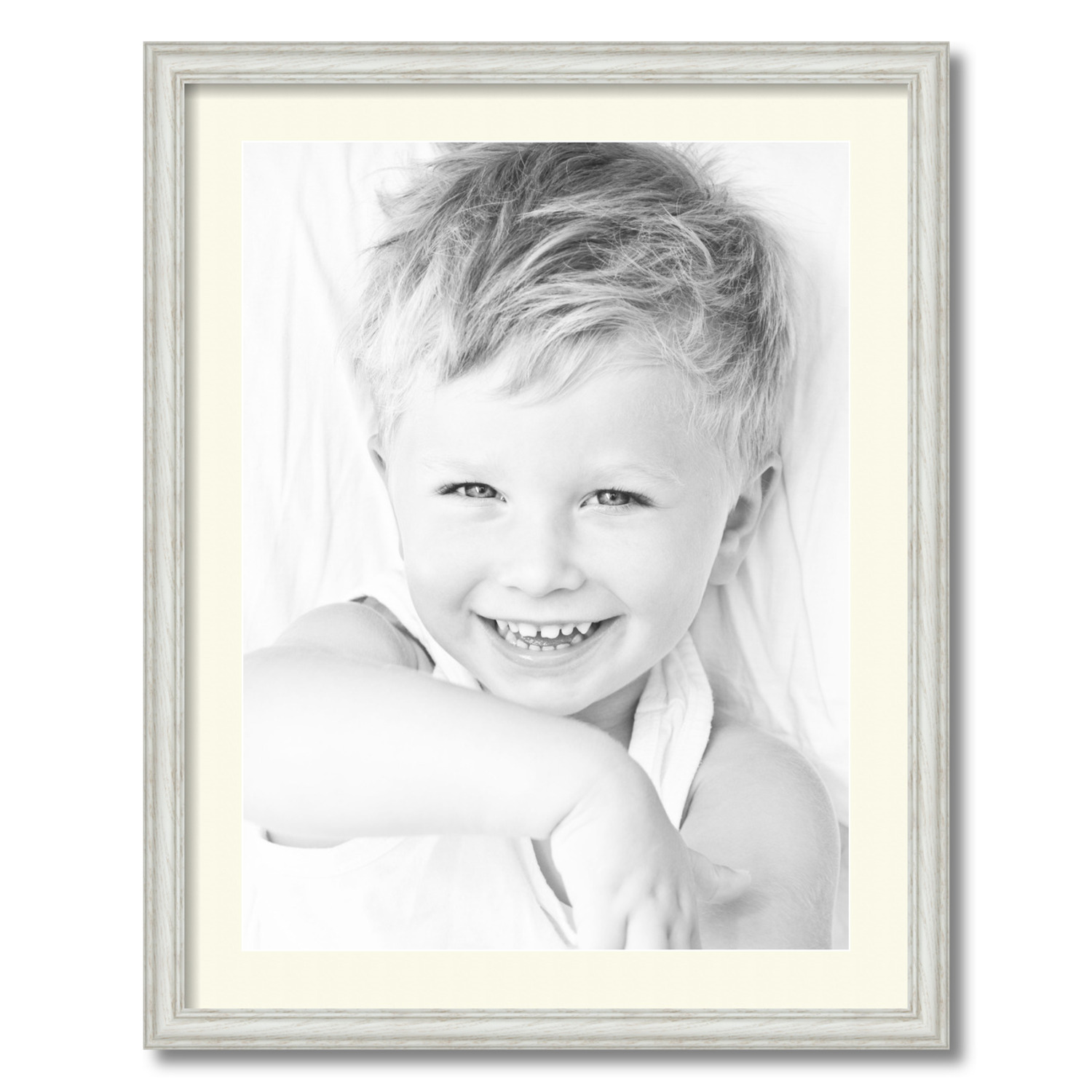 ArtToFrames Matted 22x28 White Picture Frame with 2" Mat, 18x24 Opening 4098