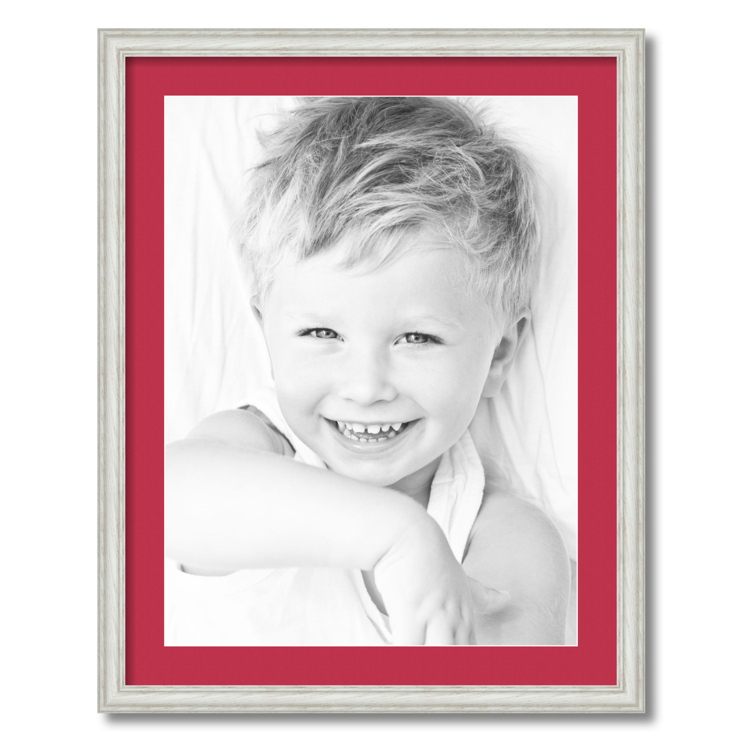 ArtToFrames Matted 22x28 White Picture Frame with 2" Mat, 18x24 Opening 4098