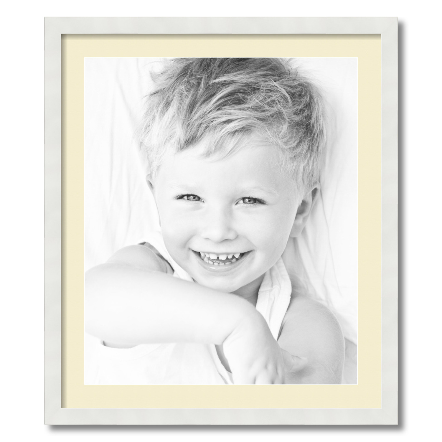 ArtToFrames Matted 24x28 White Picture Frame with 2" Mat, 20x24 Opening 3966