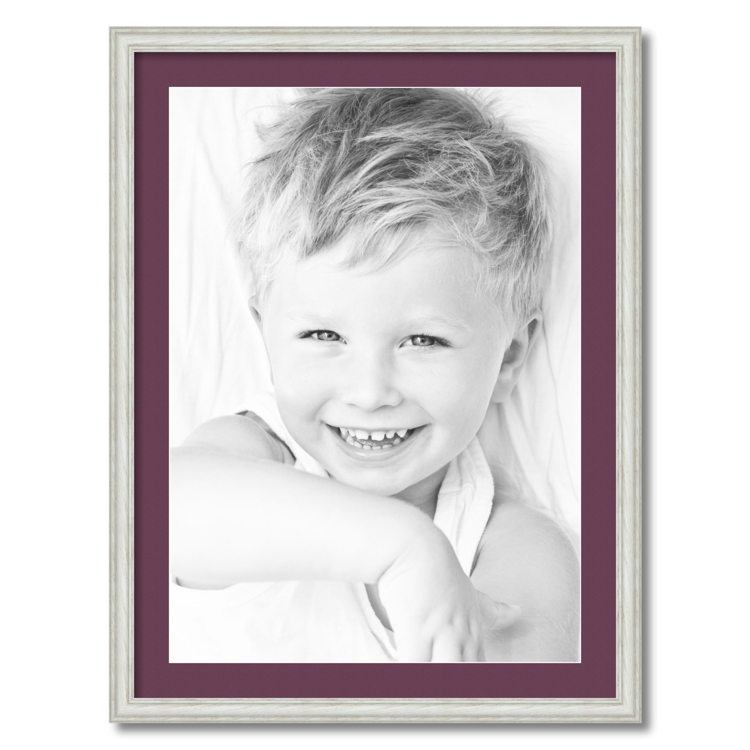 ArtToFrames Matted 24x32 White Picture Frame with 2" Mat, 20x28 Opening 4098