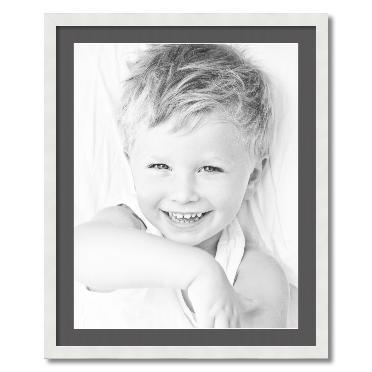 ArtToFrames Matted 26x32 White Picture Frame with 2" Mat, 22x28 Opening 3966