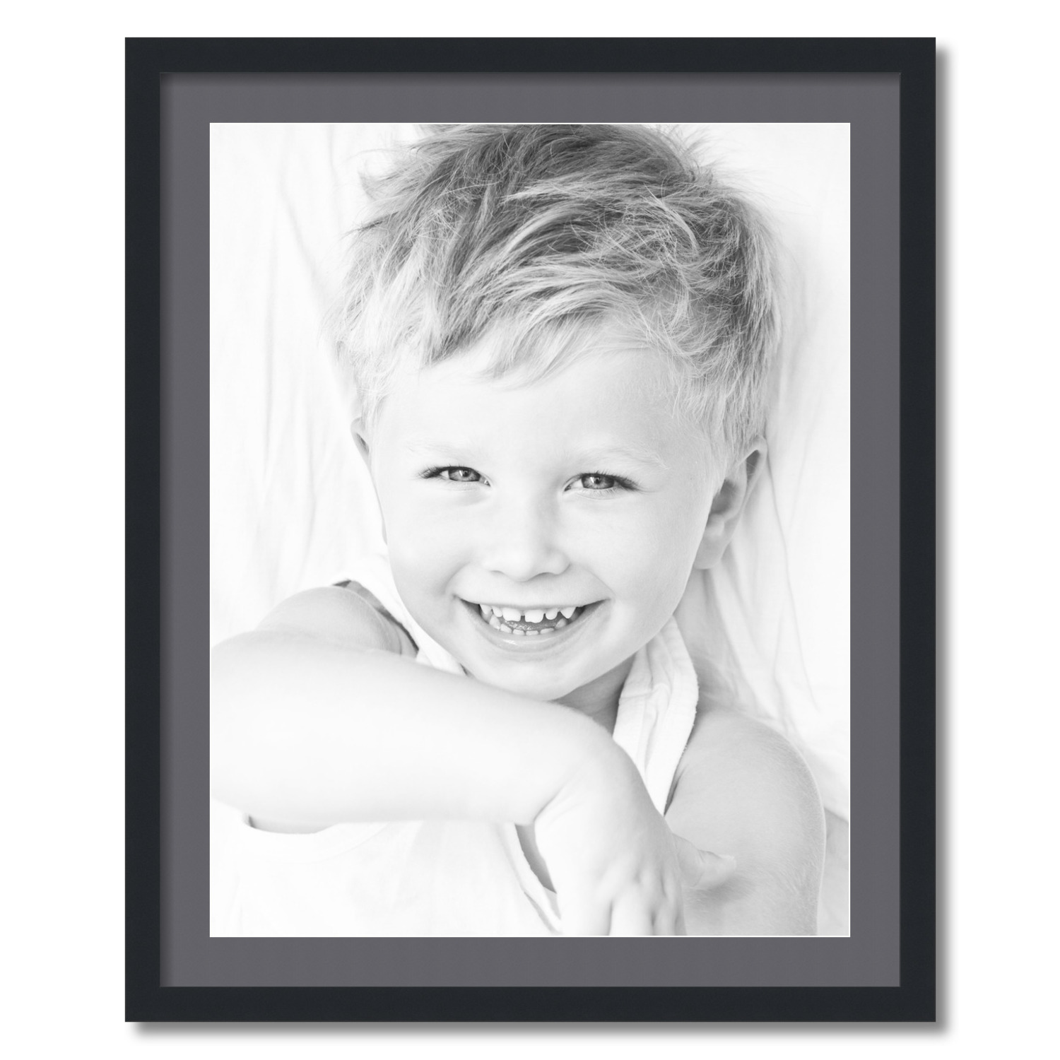 ArtToFrames Matted 26x32 Black Picture Frame with 2" Mat, 22x28 Opening 3926