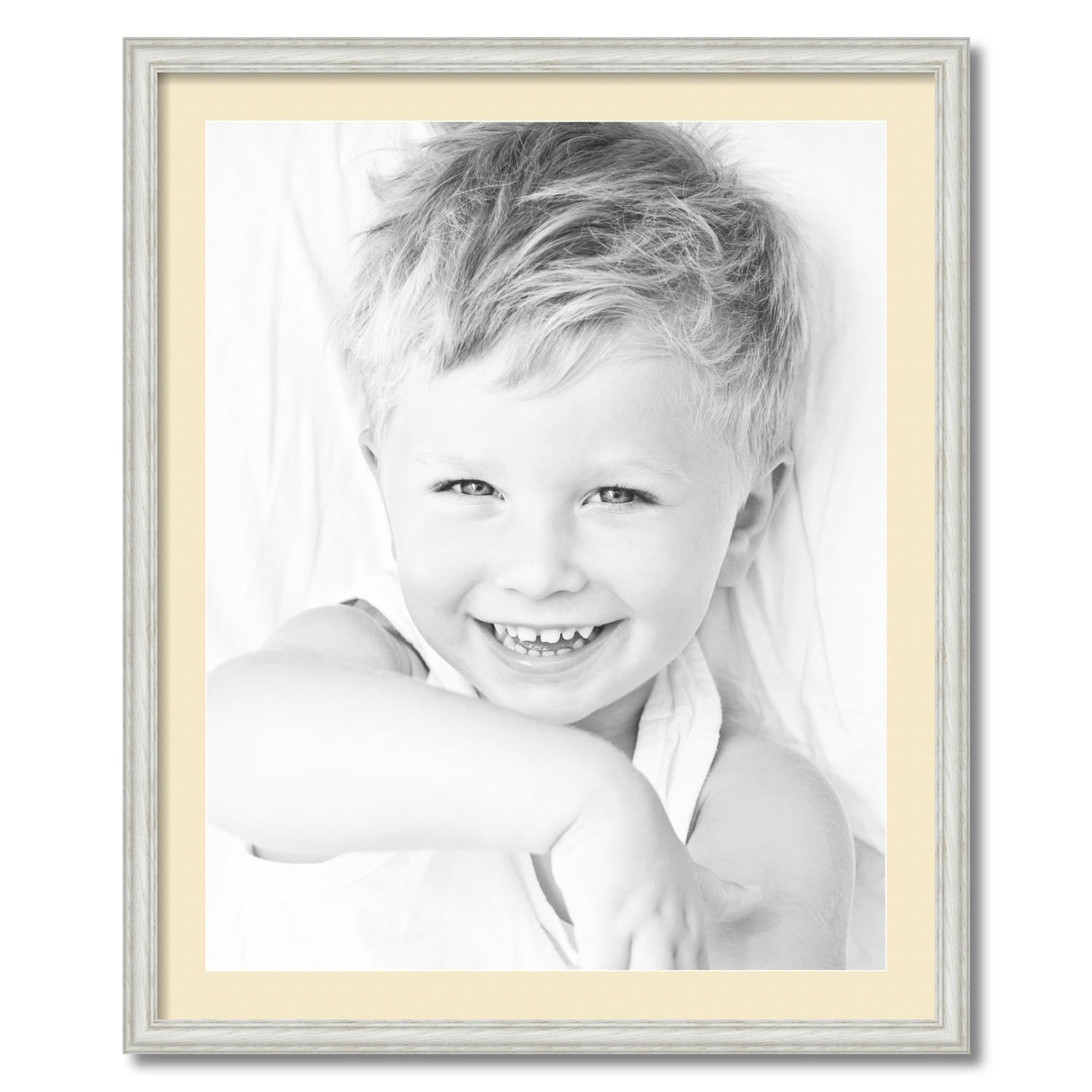 ArtToFrames Matted 28x34 White Picture Frame with 2" Mat, 24x30 Opening 4098