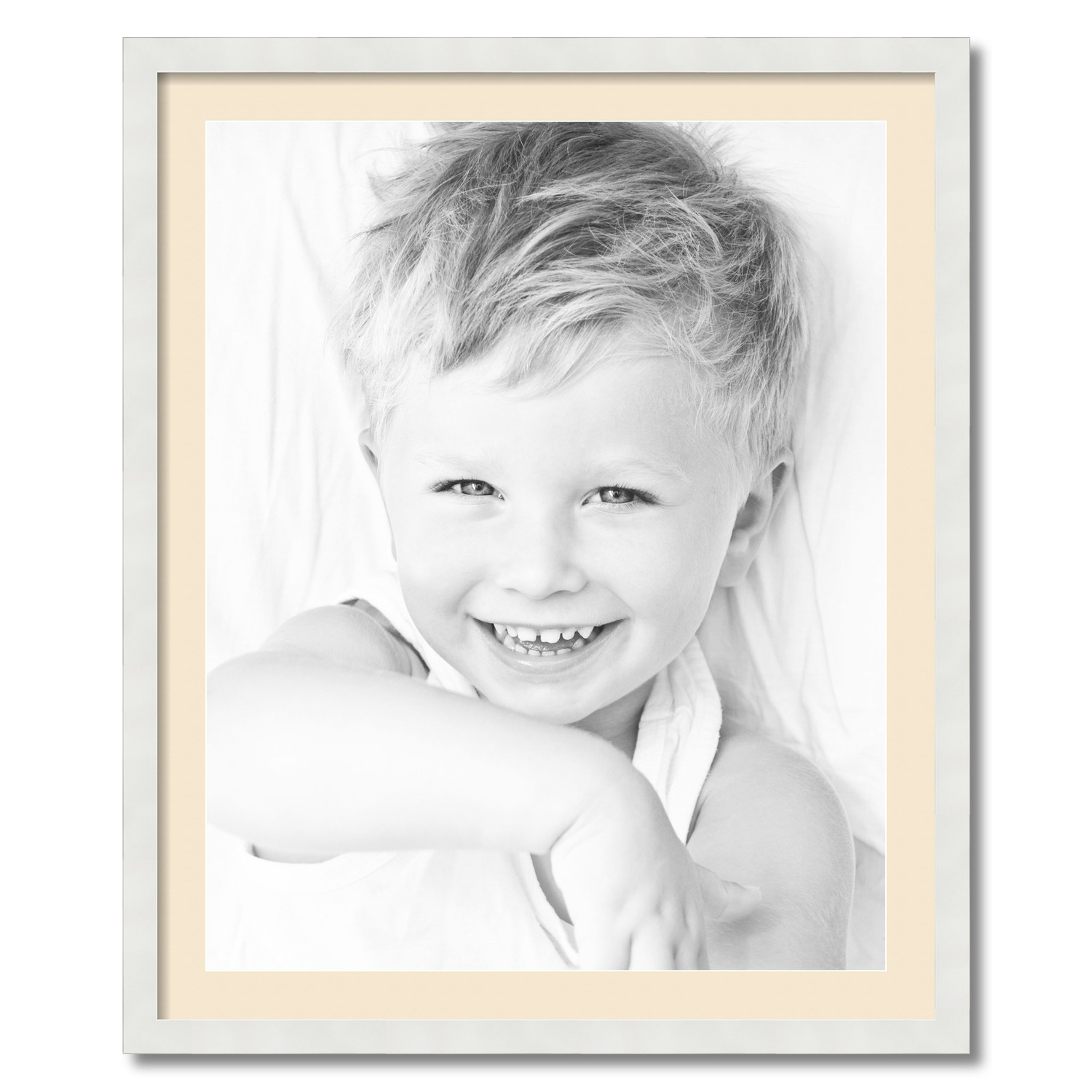 ArtToFrames Matted 28x34 White Picture Frame with 2" Mat, 24x30 Opening 3966