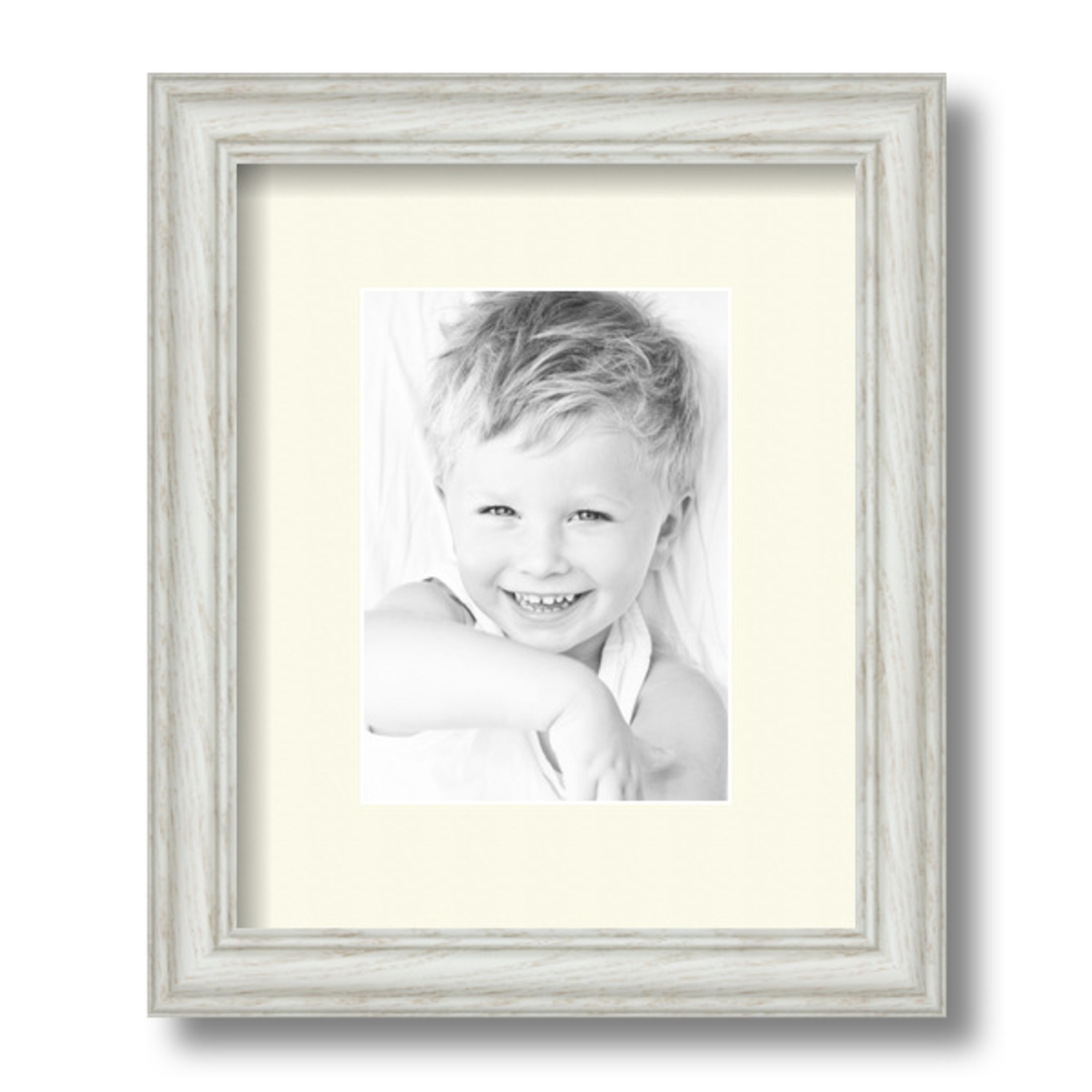 ArtToFrames Matted 9x11 White Picture Frame with 2" Mat, 5x7 Opening 4098