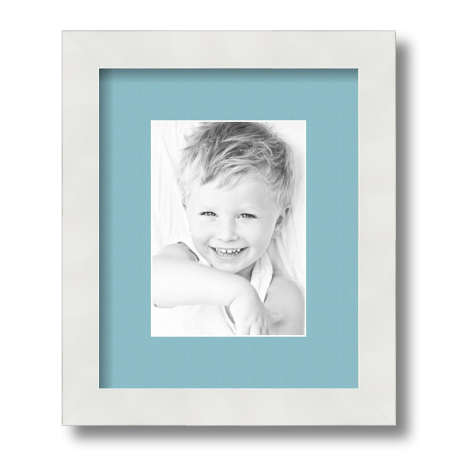 ArtToFrames Matted 9x11 Natural Picture Frame with 2" Double Mat 5x7 Opening 