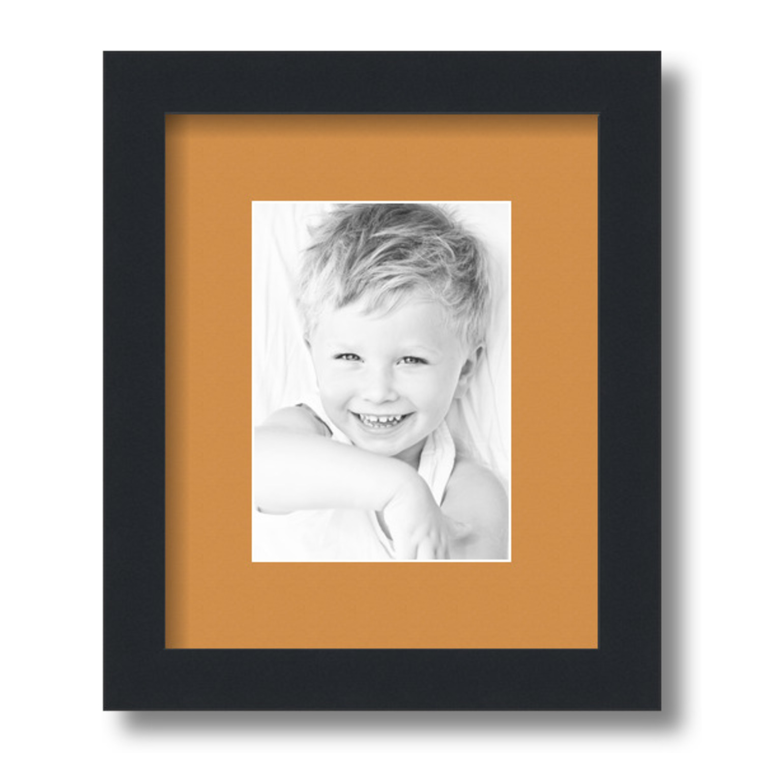 ArtToFrames Matted 9x11 Black Picture Frame with 2" Mat, 5x7 Opening 3926