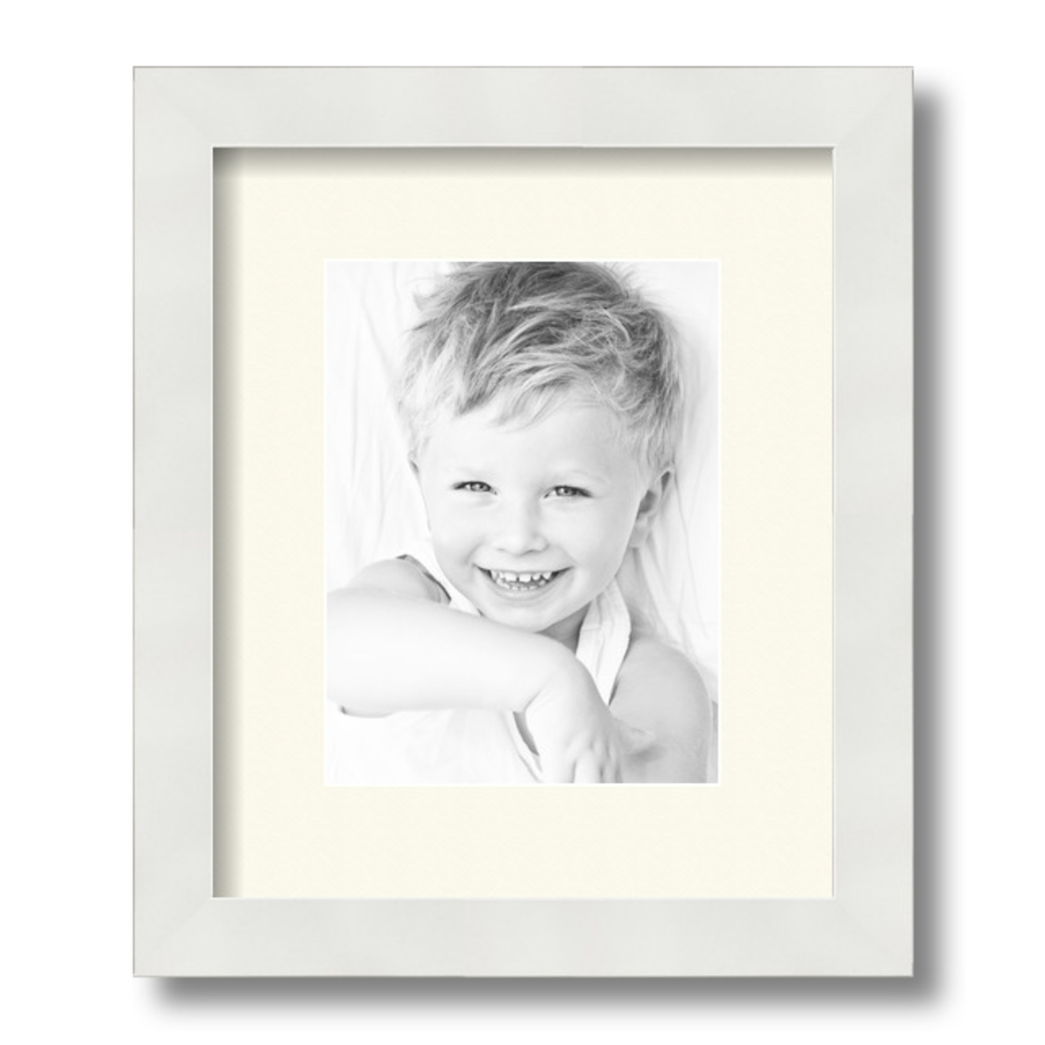 ArtToFrames Matted 10x12 White Picture Frame with 2" Mat, 6x8 Opening 3966