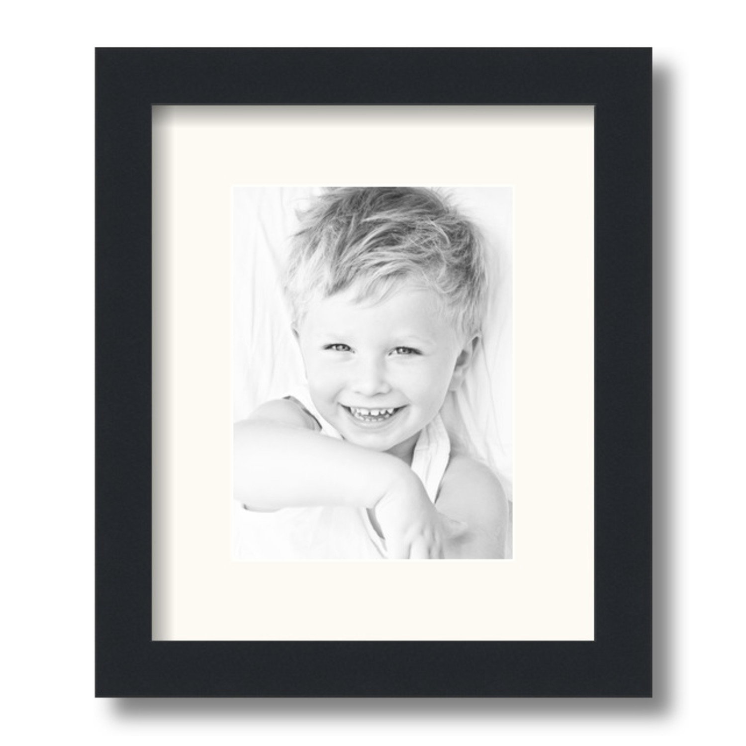 ArtToFrames Matted 10x12 Black Picture Frame with 2" Mat, 6x8 Opening 3926