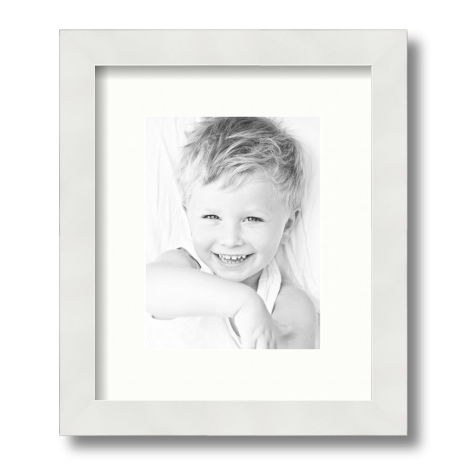 ArtToFrames Matted 10x12 White Picture Frame with 2" Mat, 6x8 Opening 3966