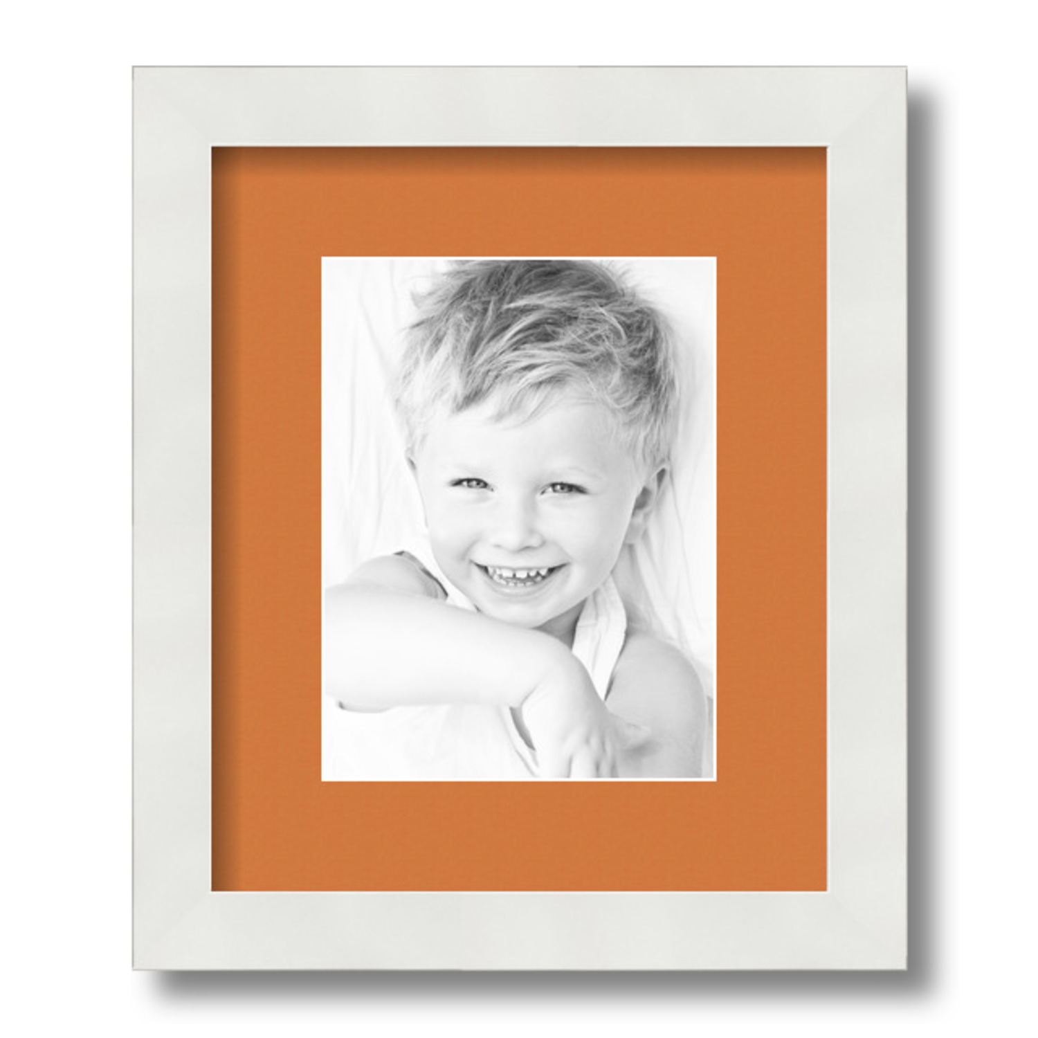 ArtToFrames Matted 10x12 White Picture Frame with 2" Mat, 6x8 Opening 3966