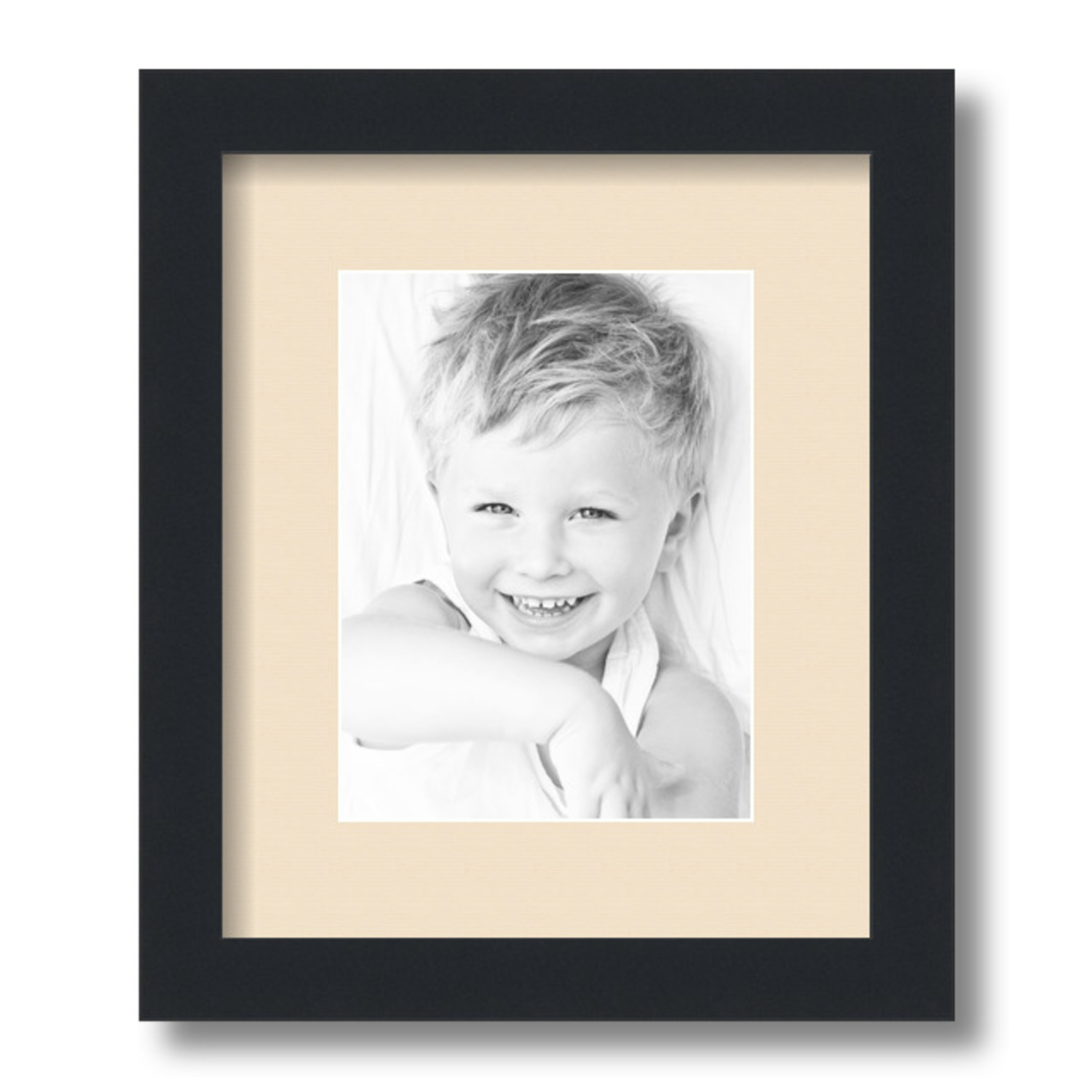 ArtToFrames Matted 10x12 Black Picture Frame with 2" Mat, 6x8 Opening 3926