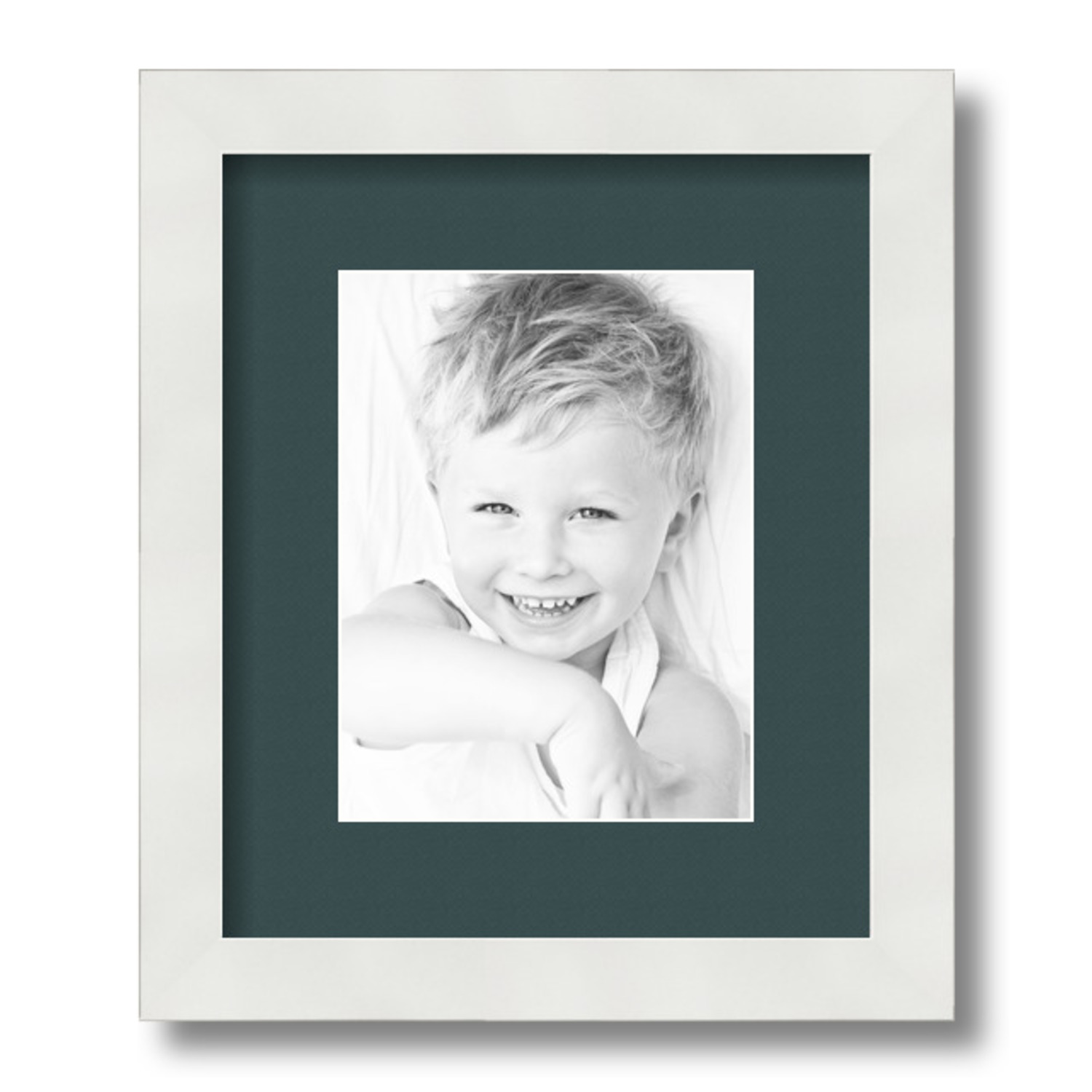 ArtToFrames Matted 10x12 White Picture Frame with 2" Mat, 6x8 Opening 3966