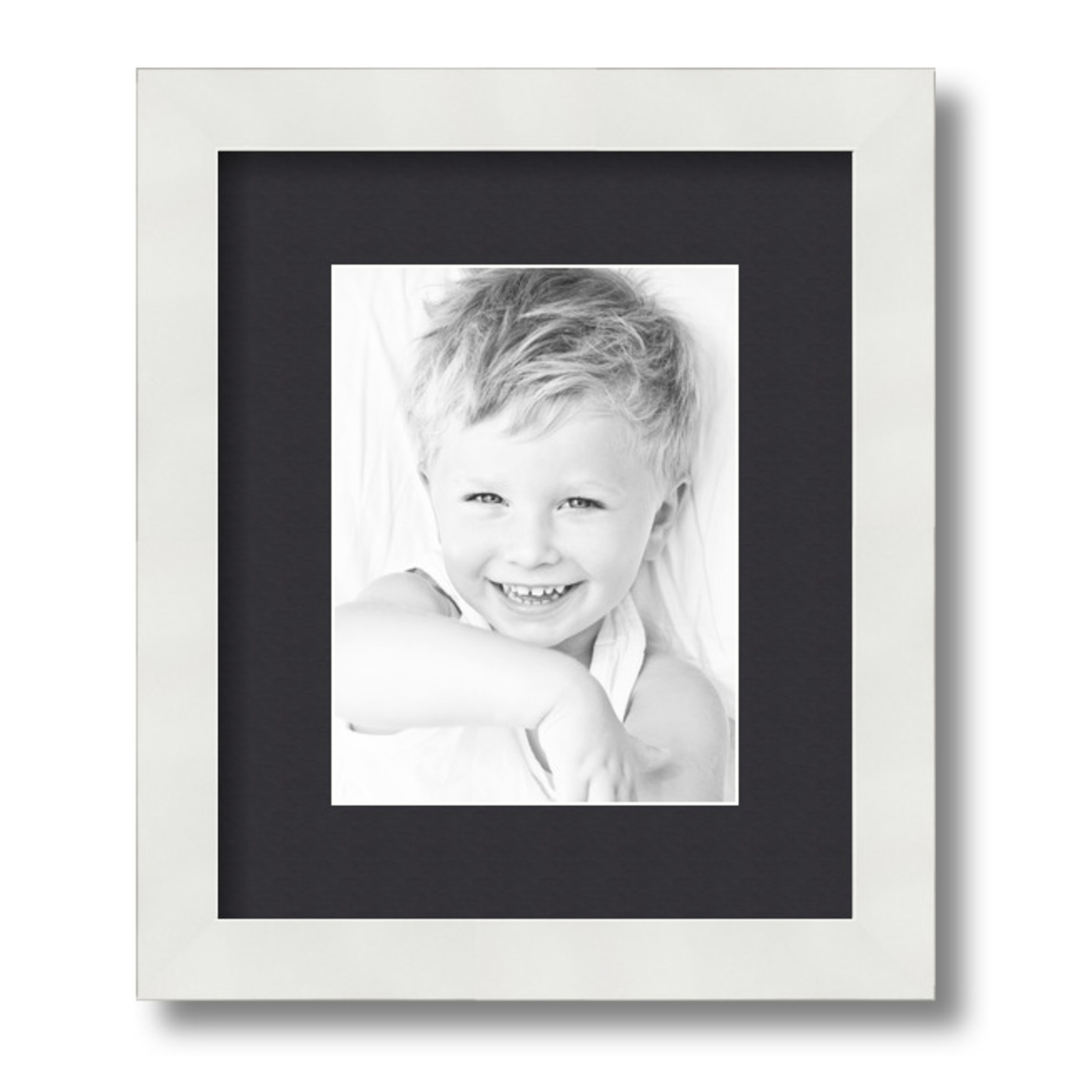 ArtToFrames Matted 10x12 White Picture Frame with 2" Mat, 6x8 Opening 3966