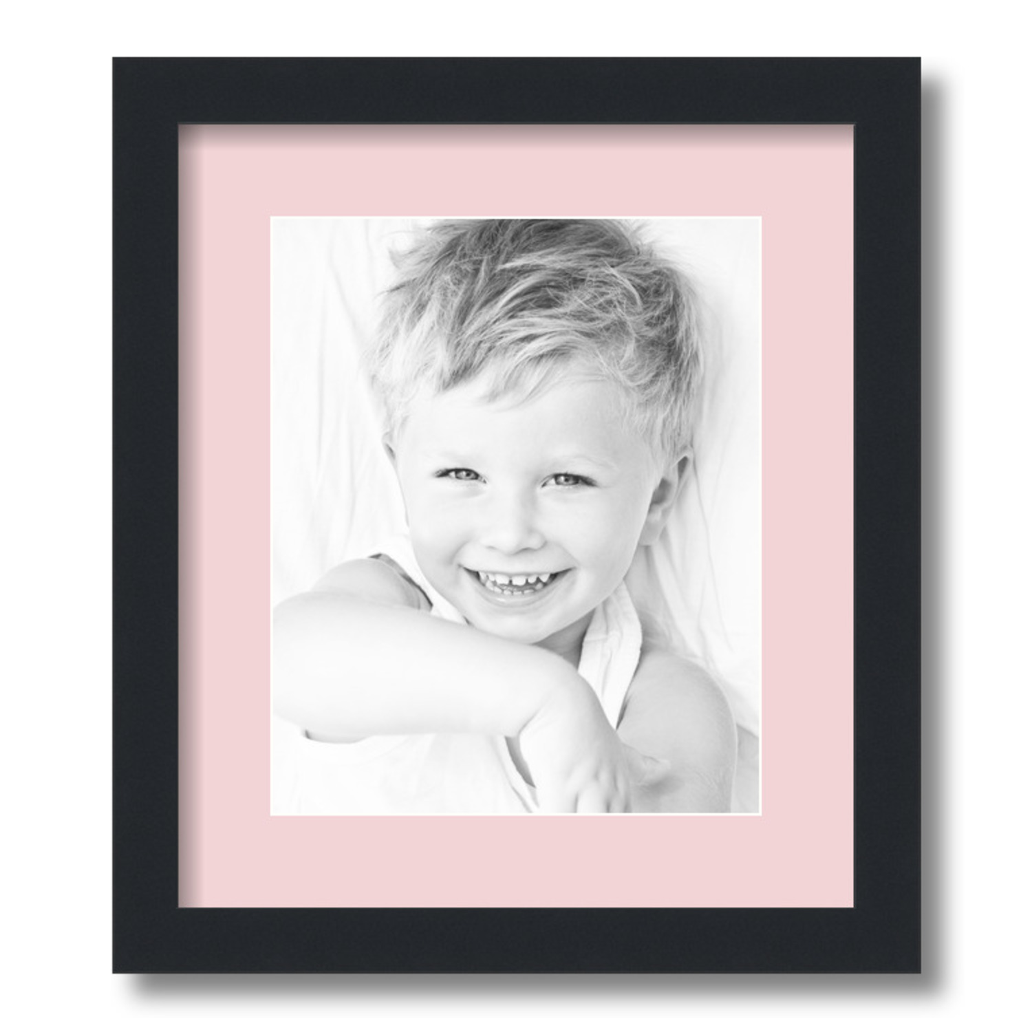 ArtToFrames Matted 12.5x15 Black Picture Frame with 2" Mat, 8.5x11 Opening 3926