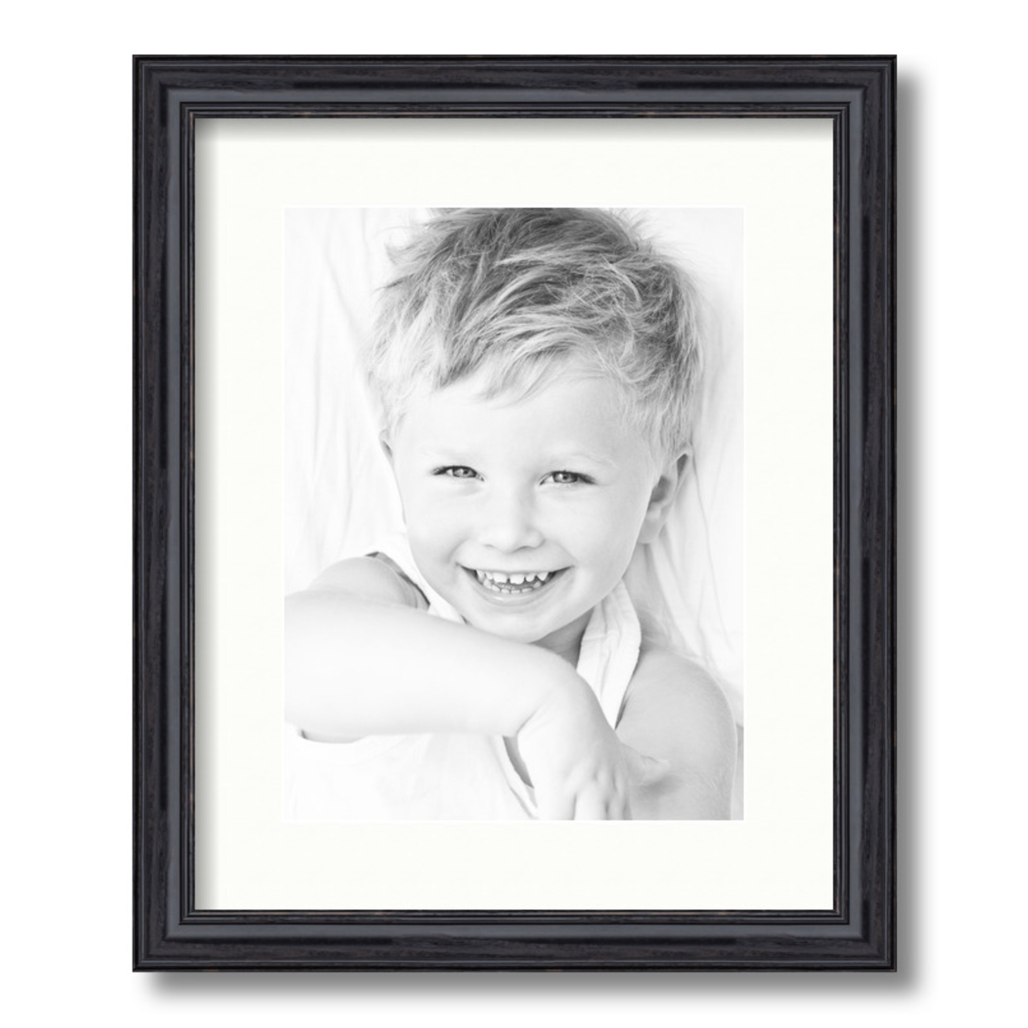 ArtToFrames Matted 13x16 Black Picture Frame with 2" Mat, 9x12 Opening 4083