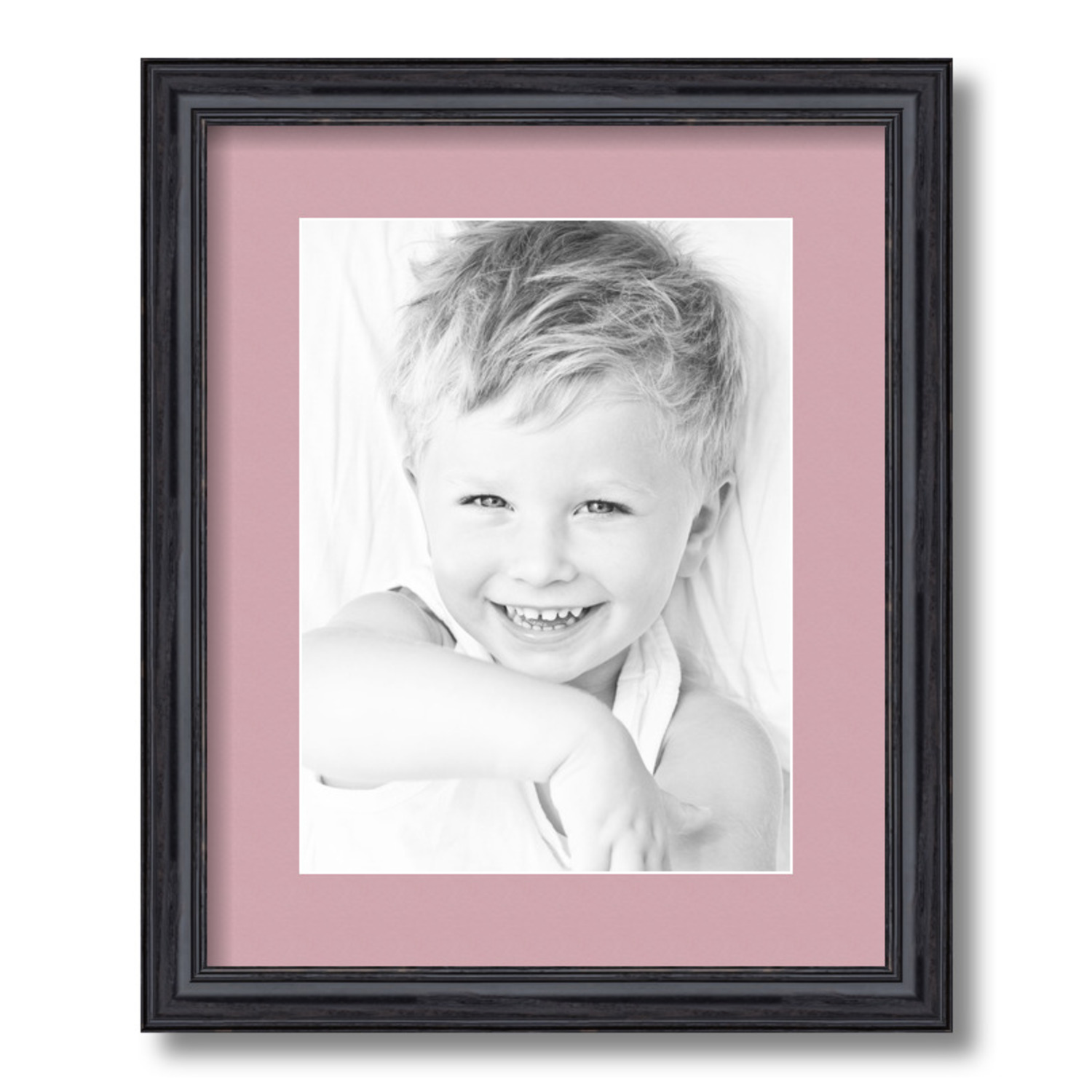 ArtToFrames Matted 13x16 Black Picture Frame with 2" Mat, 9x12 Opening 4083